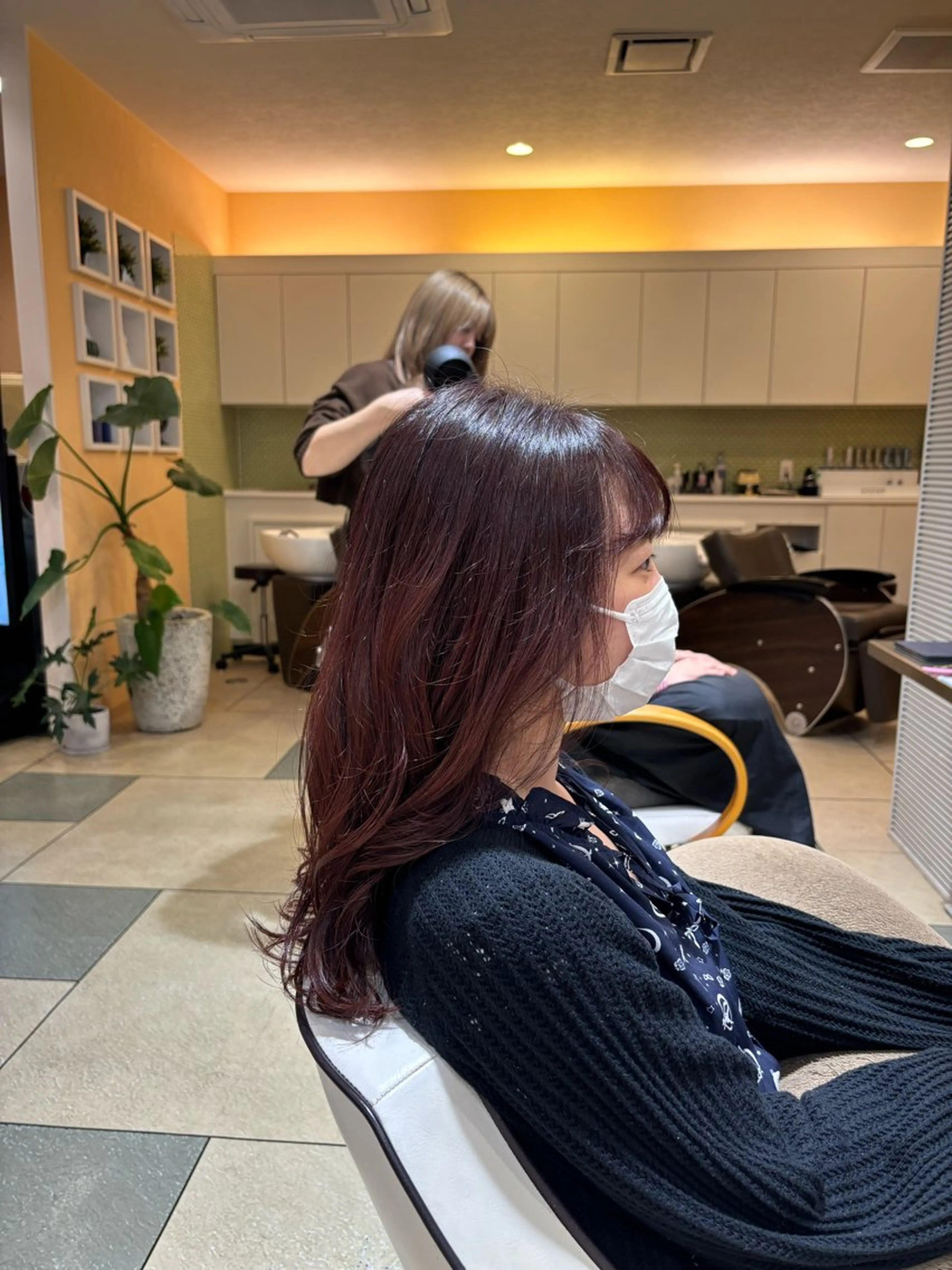 セミロング カラー 透明感カラー/ くびれヘア/ユウユのヘアスタイル