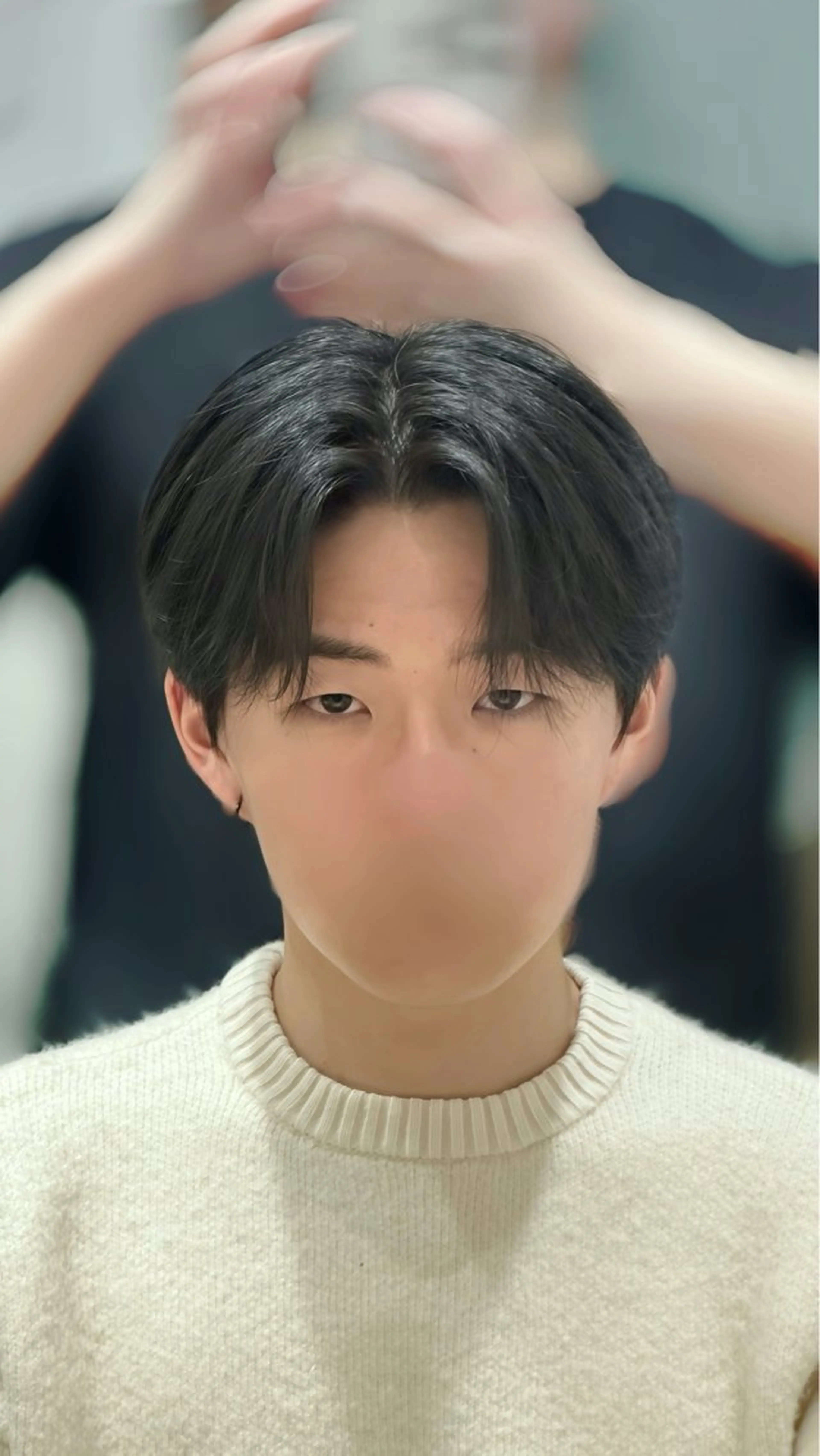 韓国メンズカットの写真