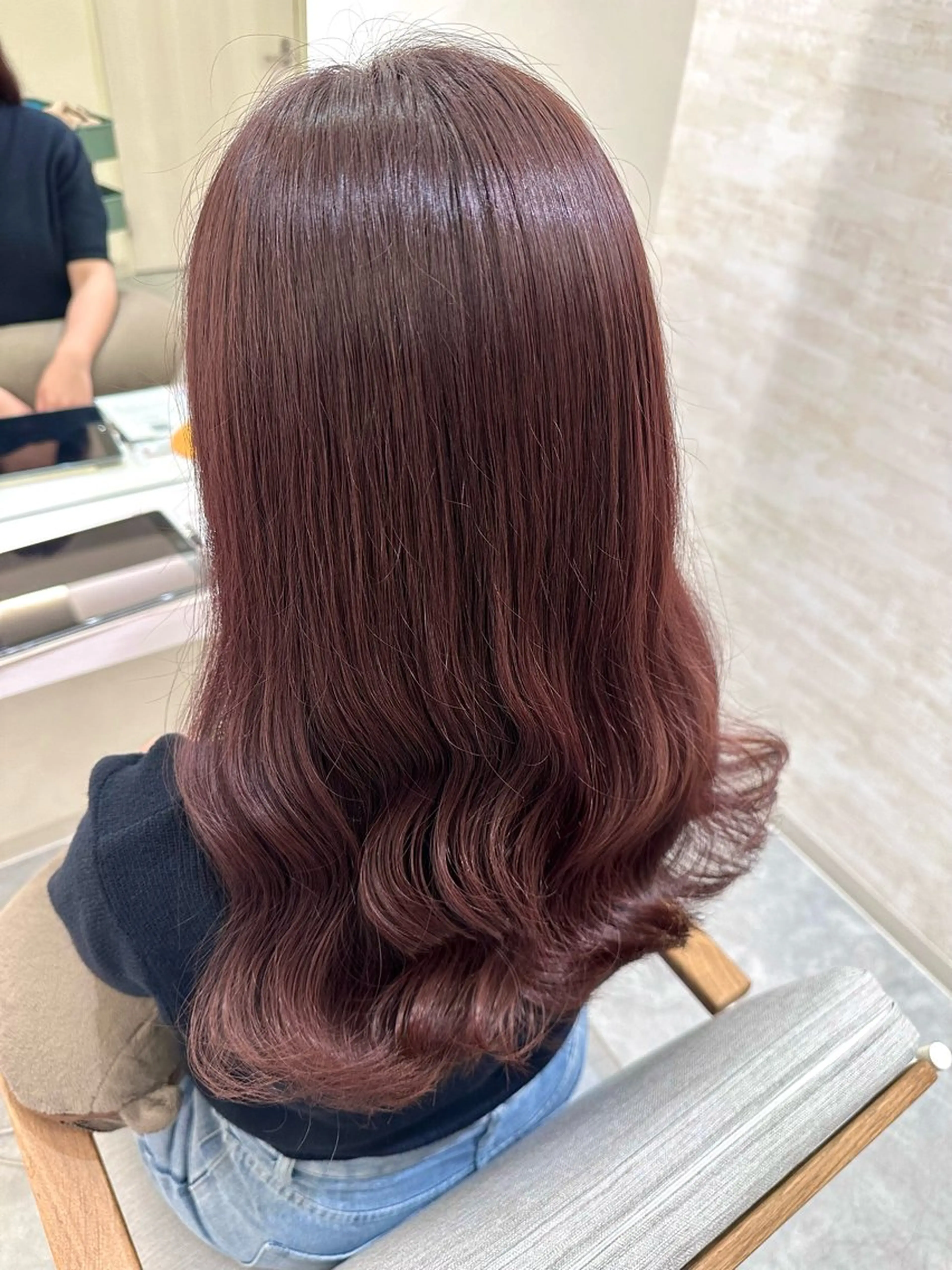 セミロング ヘアカラー トリートメント 髪質改善&ヘアケア 永山若奈のヘアスタイル