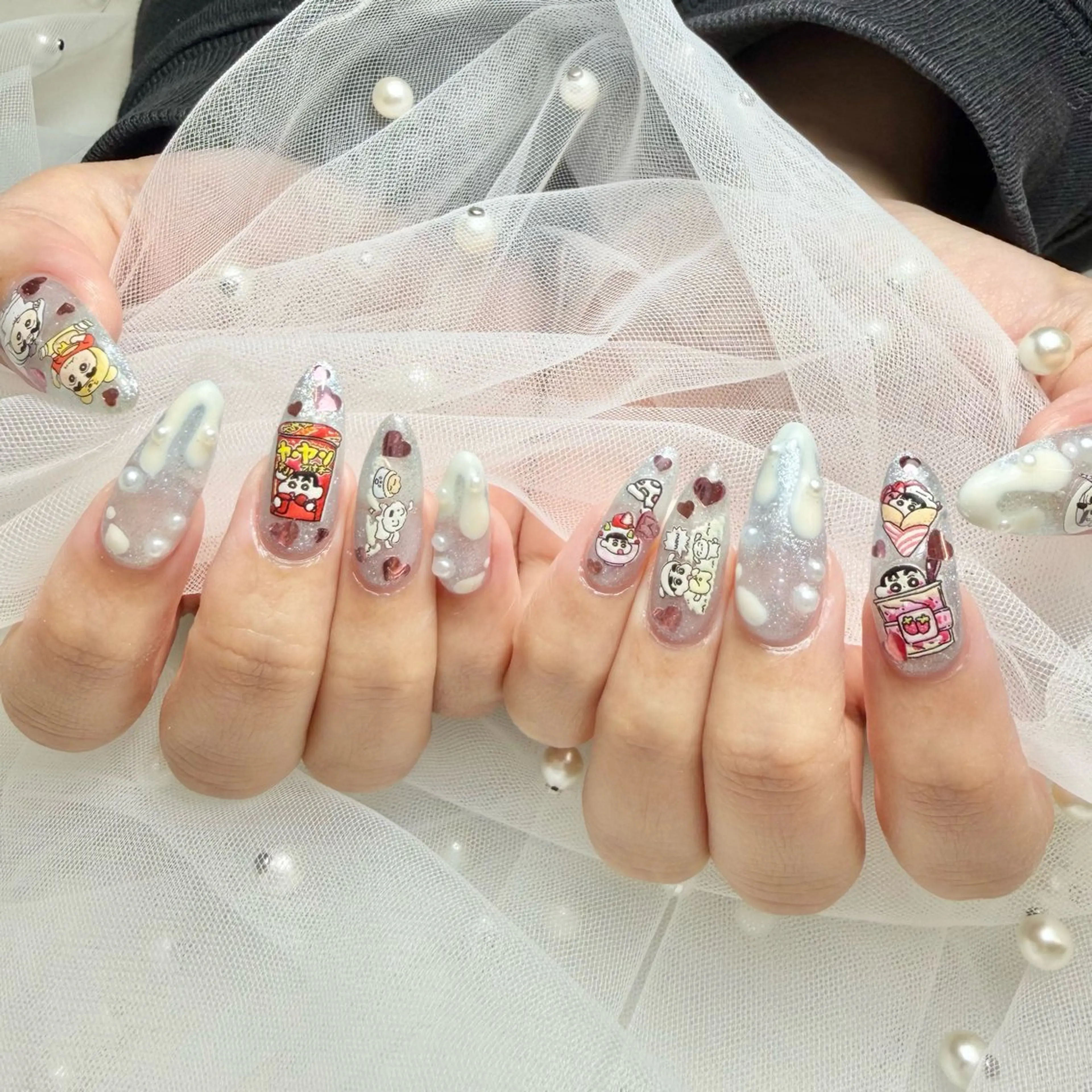 ネイル アートネイル 持ち込み ハンドネイル nami🐰🎀 堺筋本町ネイルサロンのネイルデザイン