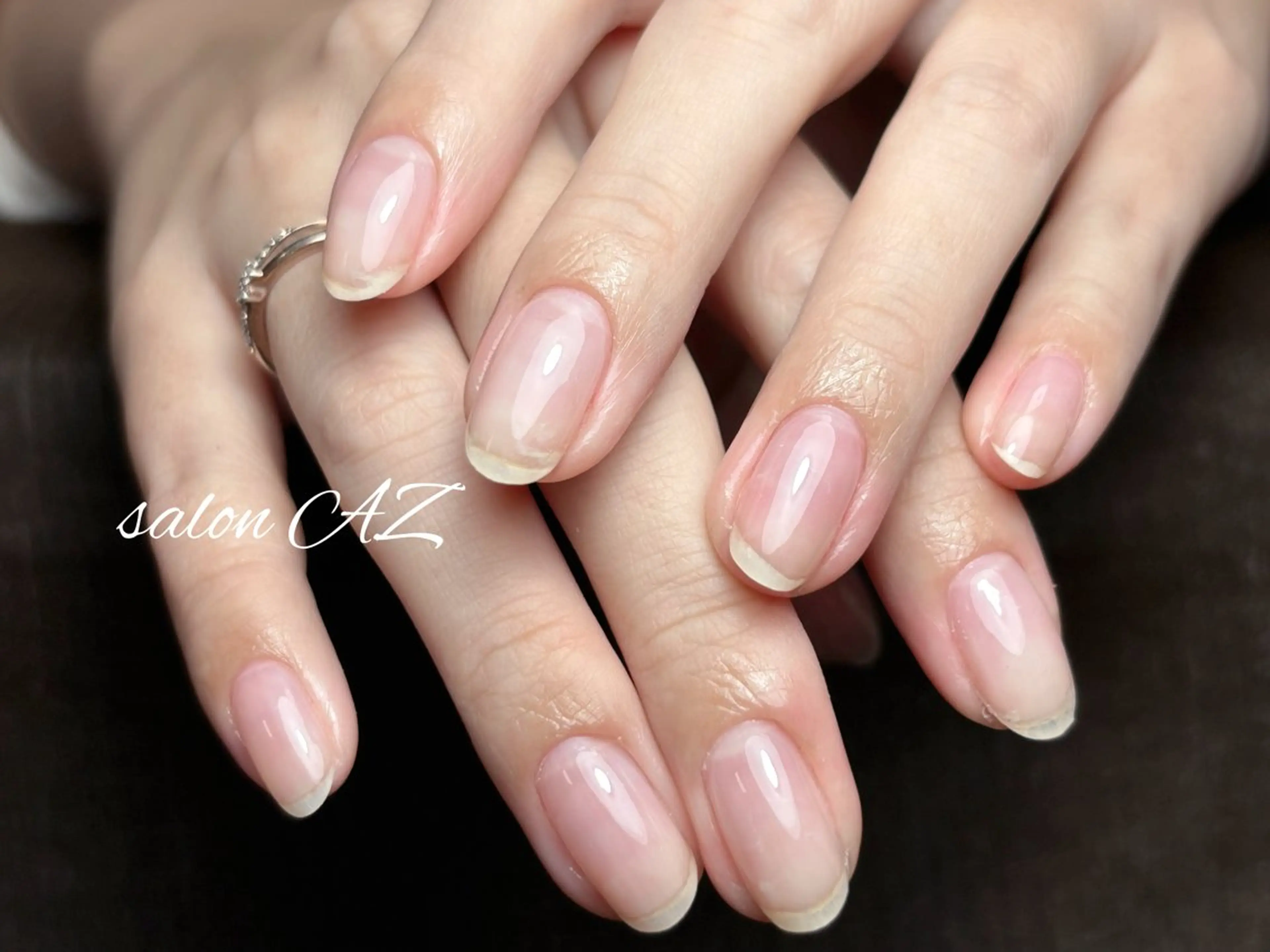 ネイル アートネイル 長さ出し フットネイル フレンチネイル ジェルネイル ハンドネイル salon AZのネイルデザイン