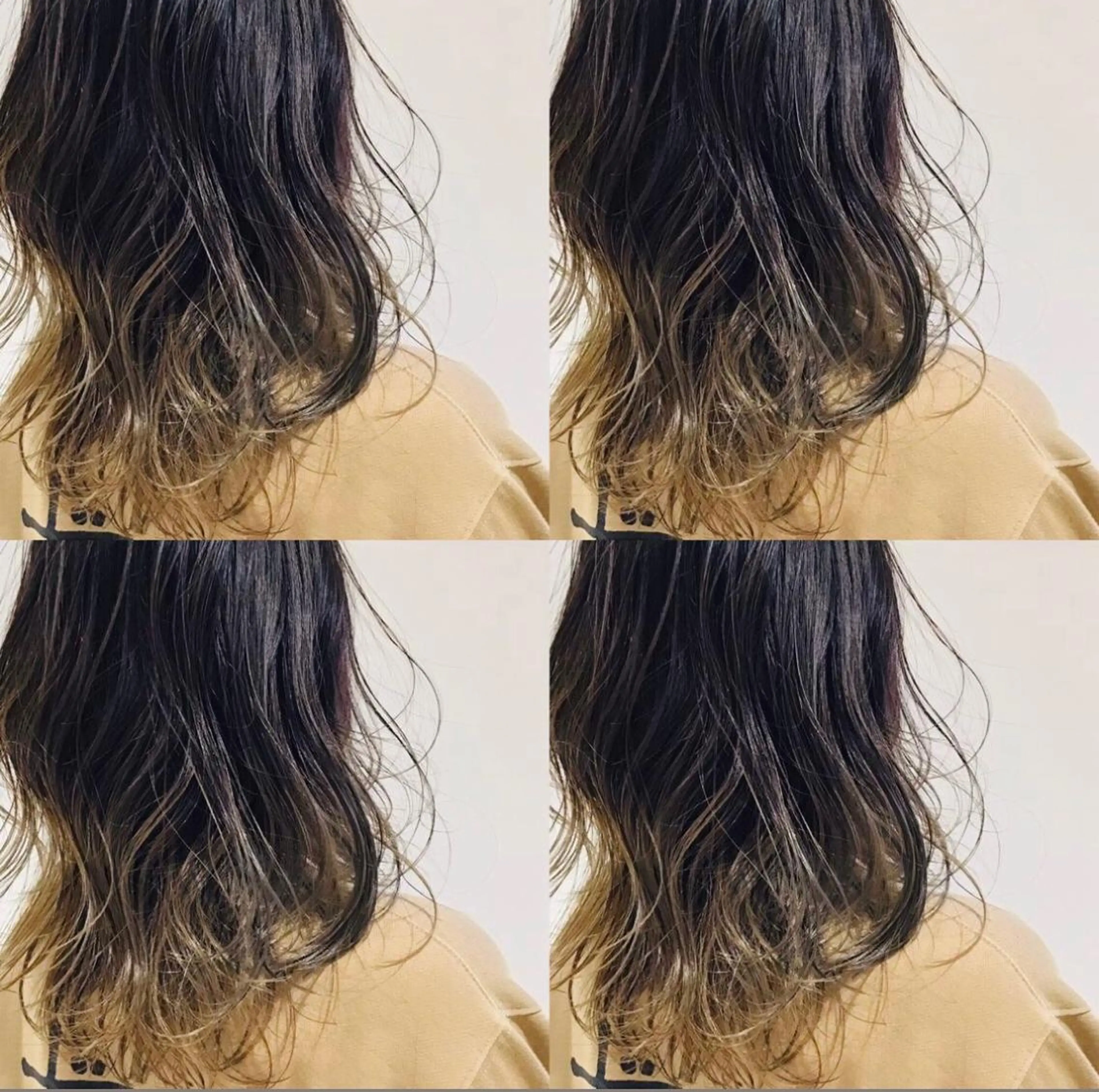 ミディアム カラー バレイヤージュ レイヤーカット ブリーチ👩‍🦳/ ‪✂︎MANAMIのヘアスタイル