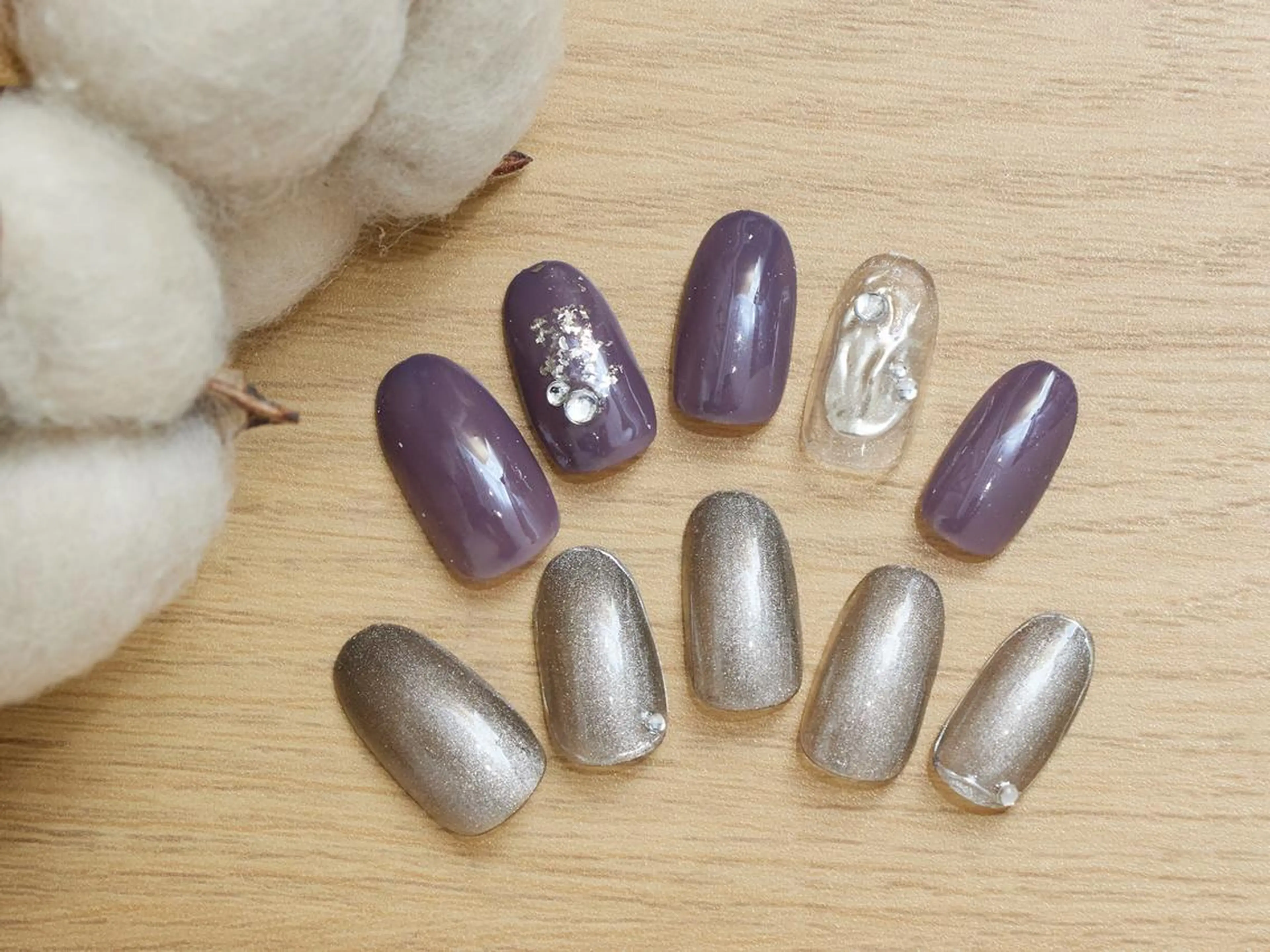 ネイル フレンチネイル ジェルネイル グラデーション マグネットネイル ミラーネイル ハンドネイル 【パラジェル認定】 newiネイル京橋のネイルデザイン