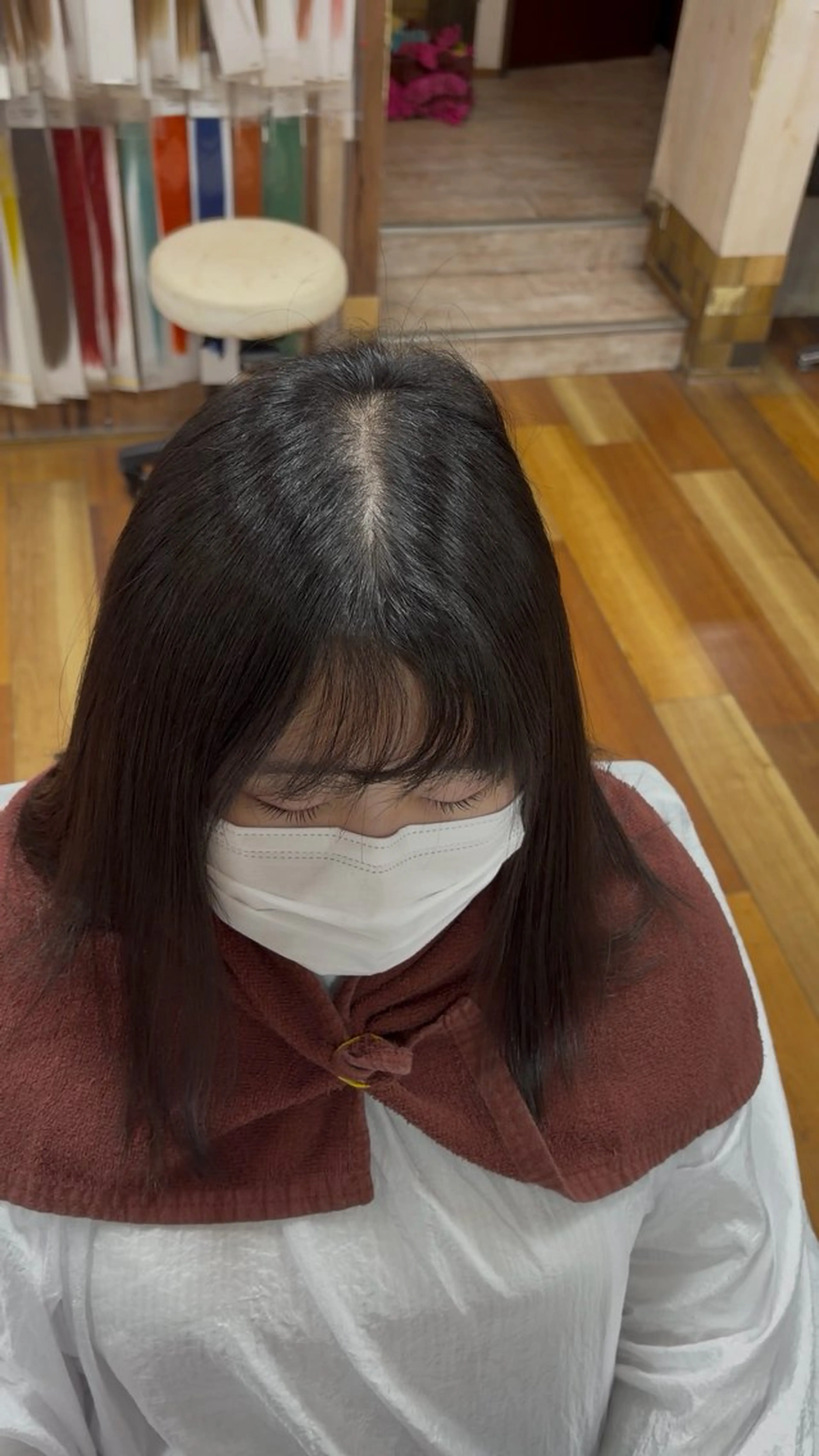 ミディアム YELLOW CORN 金沢文庫所属・【金沢文庫4分】髪質 改善/縮毛矯正アラタのヘアスタイル