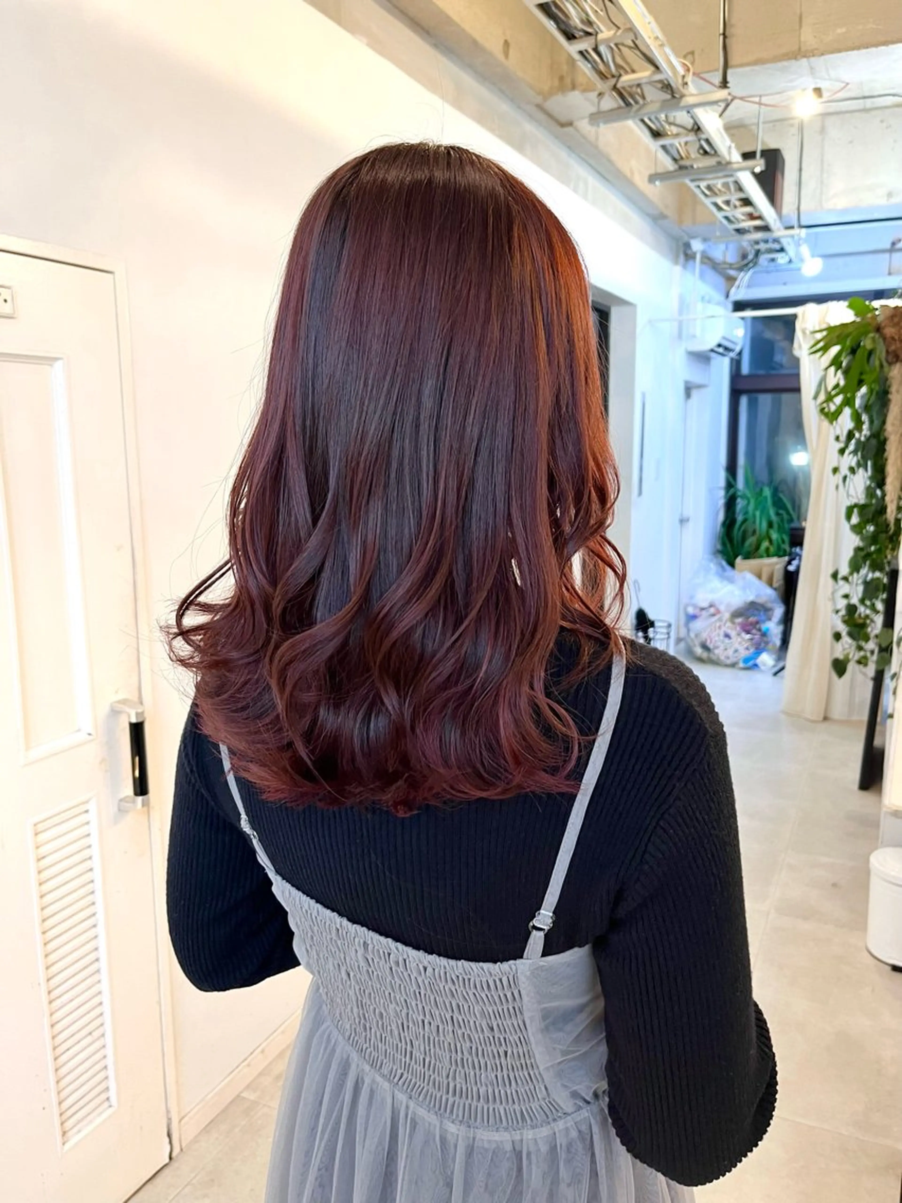 ミディアム カラー ブリーチ ダブルカラー ブリーチなしカラー ヘアカラー トリートメント 柔らかいヘアカラー 大成のヘアスタイル