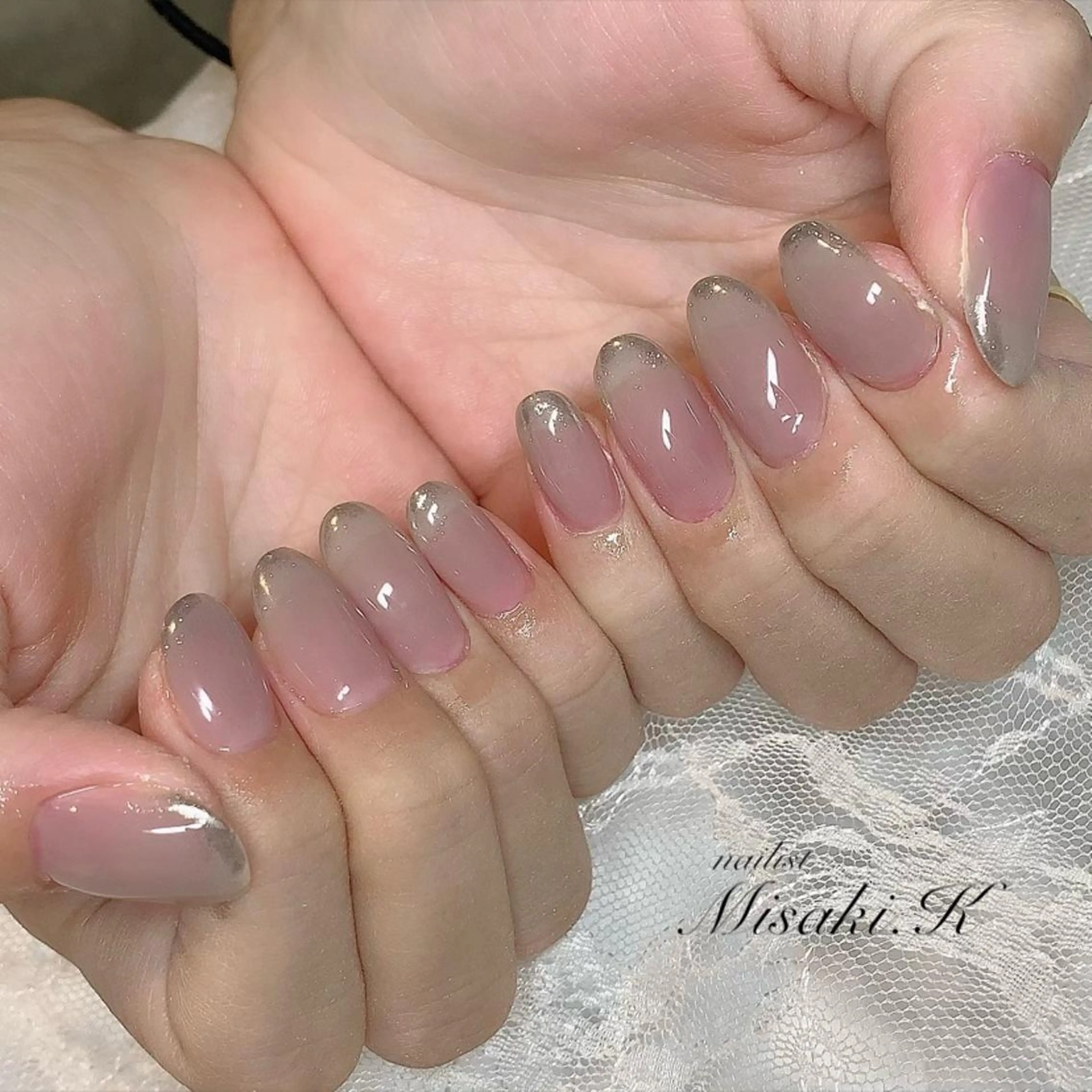 ネイル アートネイル ミラーネイル K. Misakiのネイルデザイン