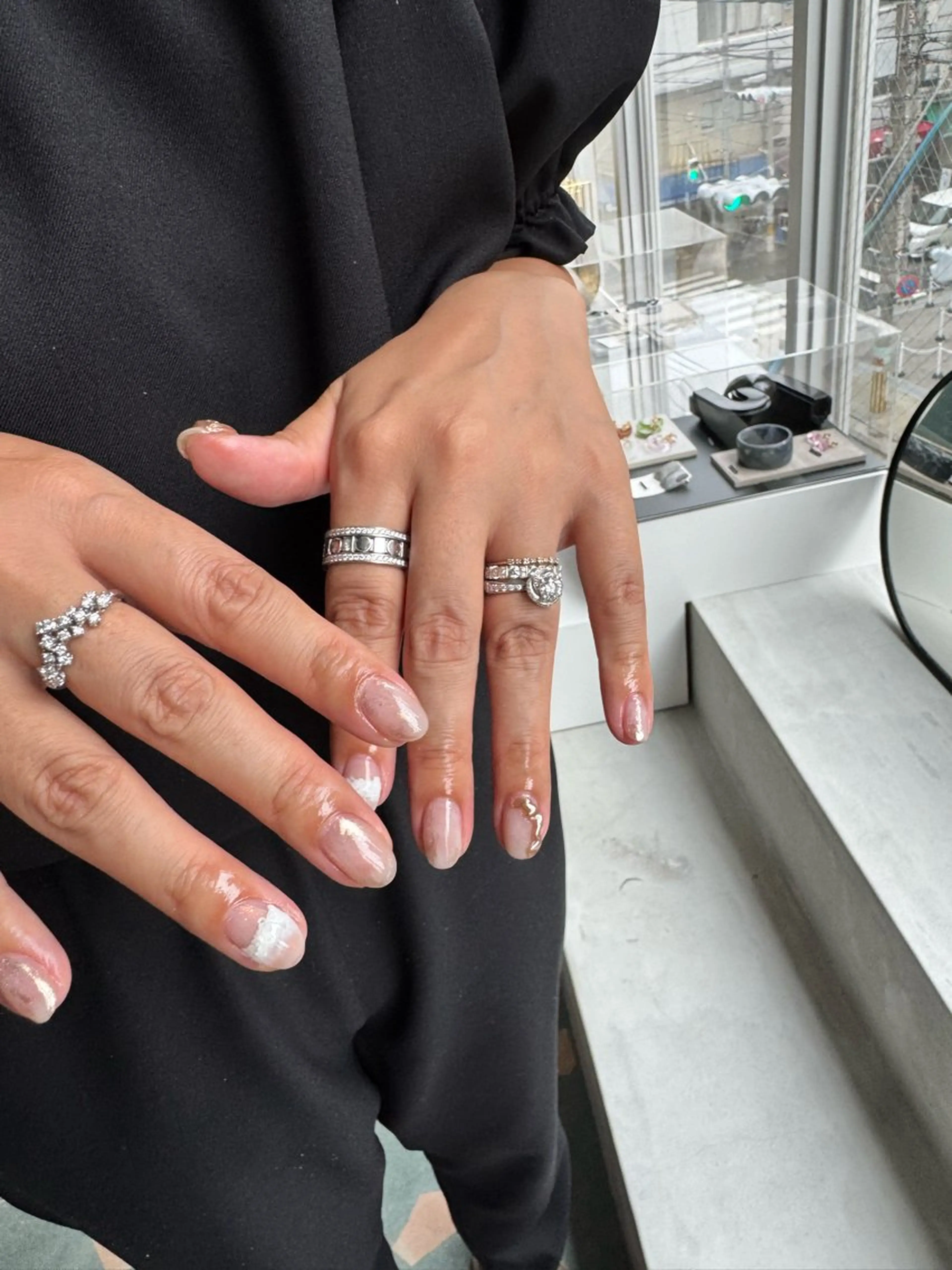 ネイル アートネイル ニュアンスネイル ハンドネイル new.ed/ staffのネイルデザイン