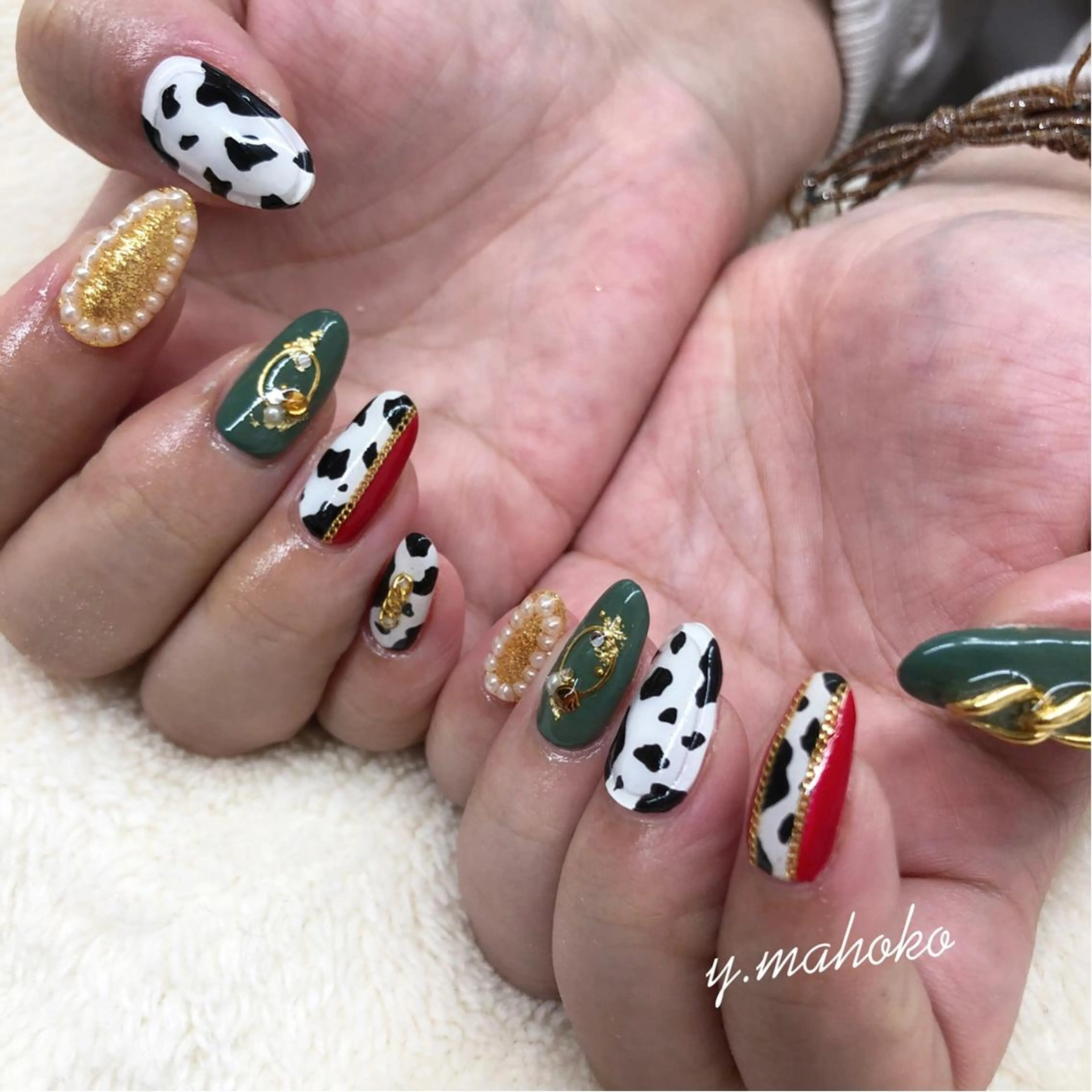 ネイル ハンドネイル She nail studio 原宿所属・パラジェル有/ スカルプ/mahoのネイルデザイン