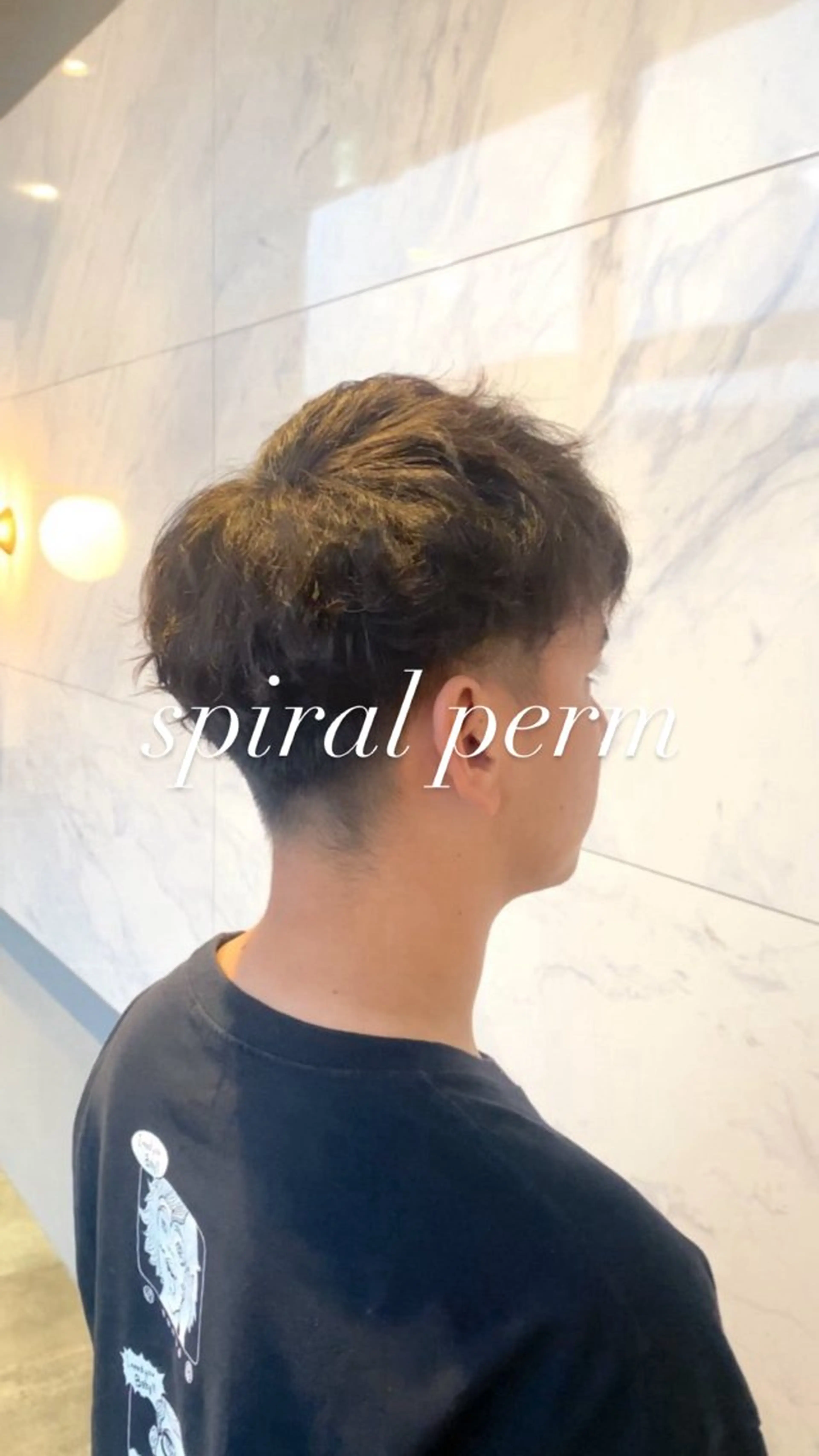 パーマ メンズ 門間 ユリのヘアスタイル