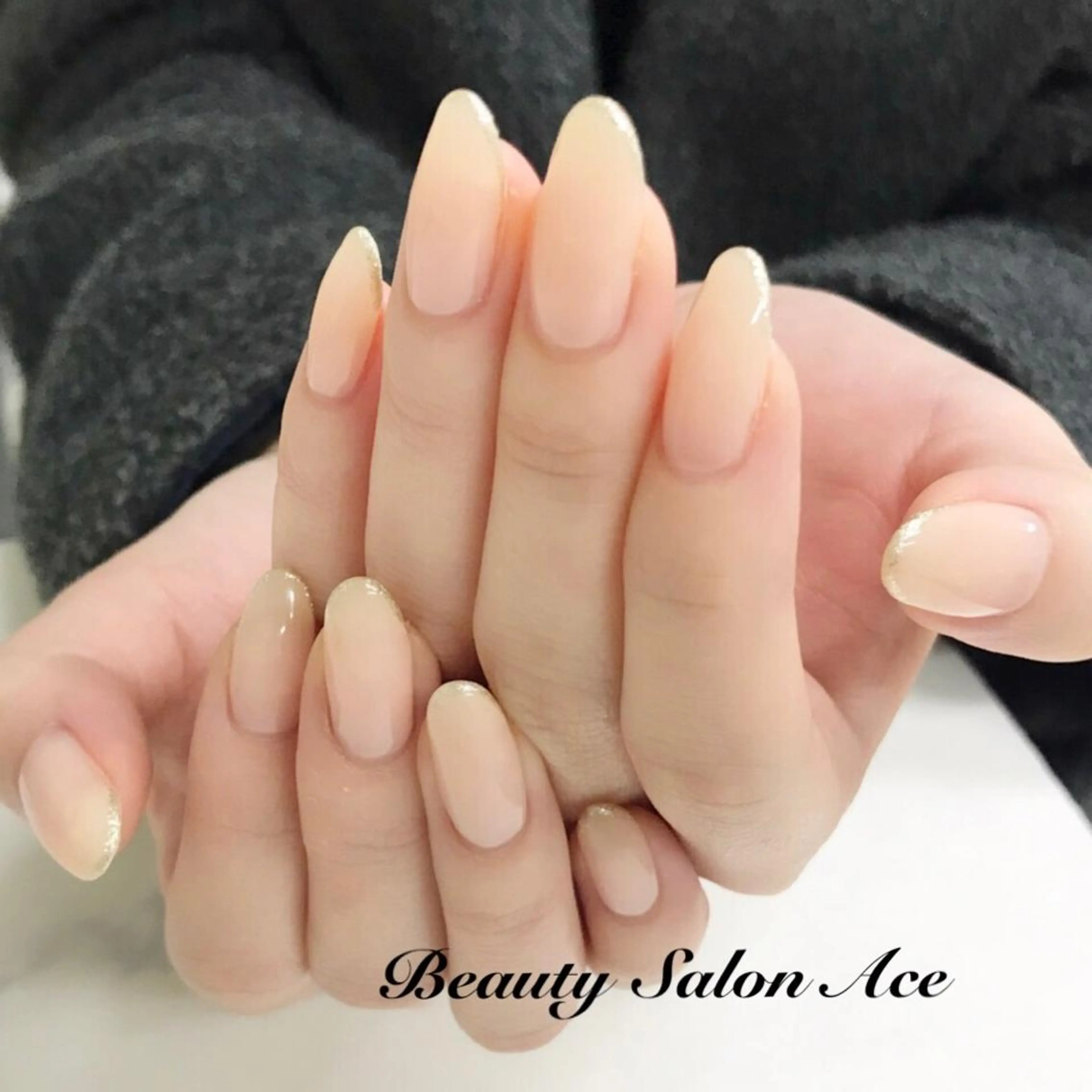 ネイル フレンチネイル Beauty Salon Ace（ネイルサロン　エース）所属・池袋フィルイン Ace♡長さだしのネイルデザイン