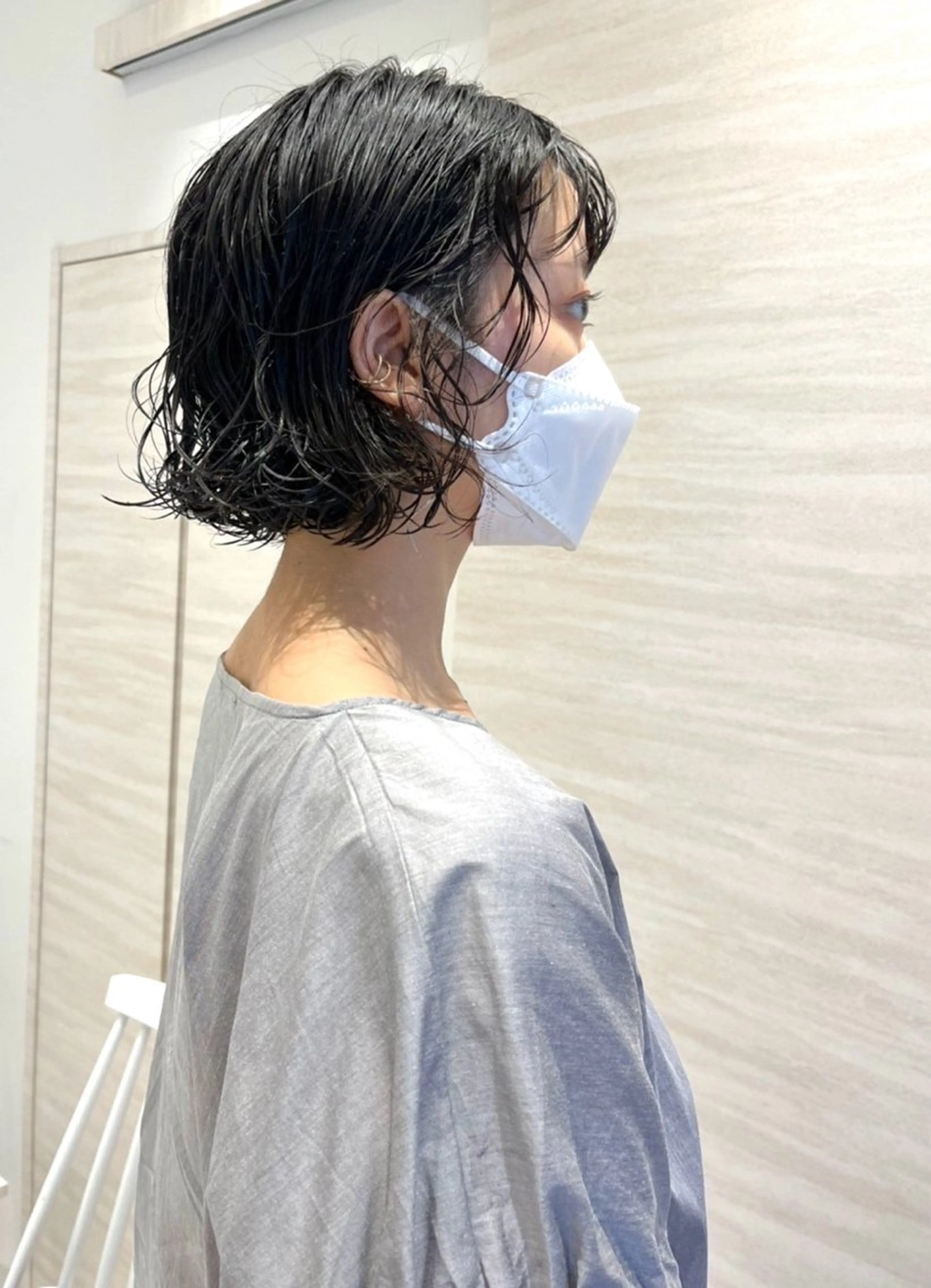 ショート パーマ ボブ カット パーマ トリートメント F． 梅田/ボブ/パーマのヘアスタイル