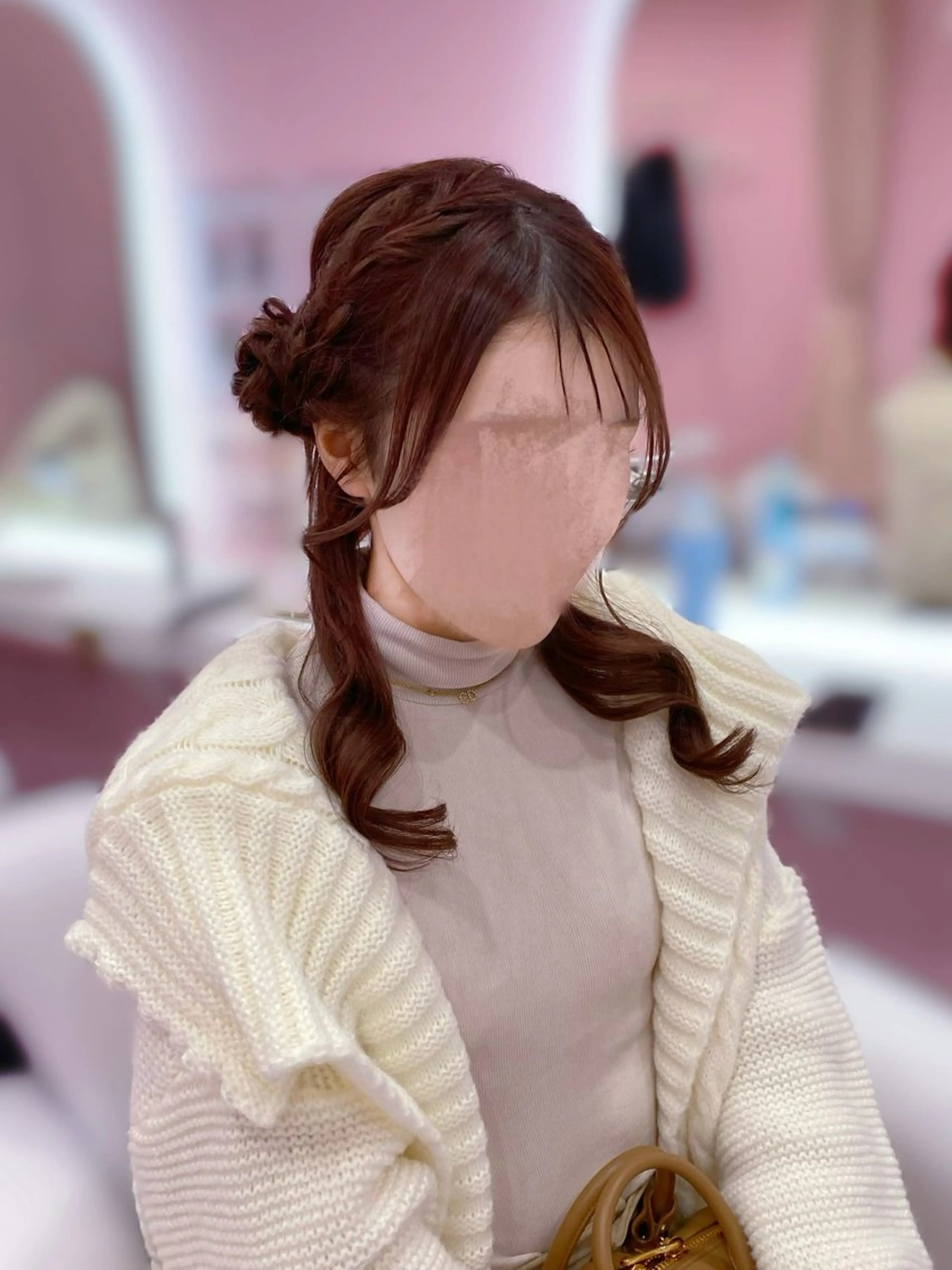 セミロング ヘアアレンジ ヘアセット Set Salon Mémoire by miuprierre所属・推し活🪄🩷 川上 佳奈のヘアスタイル