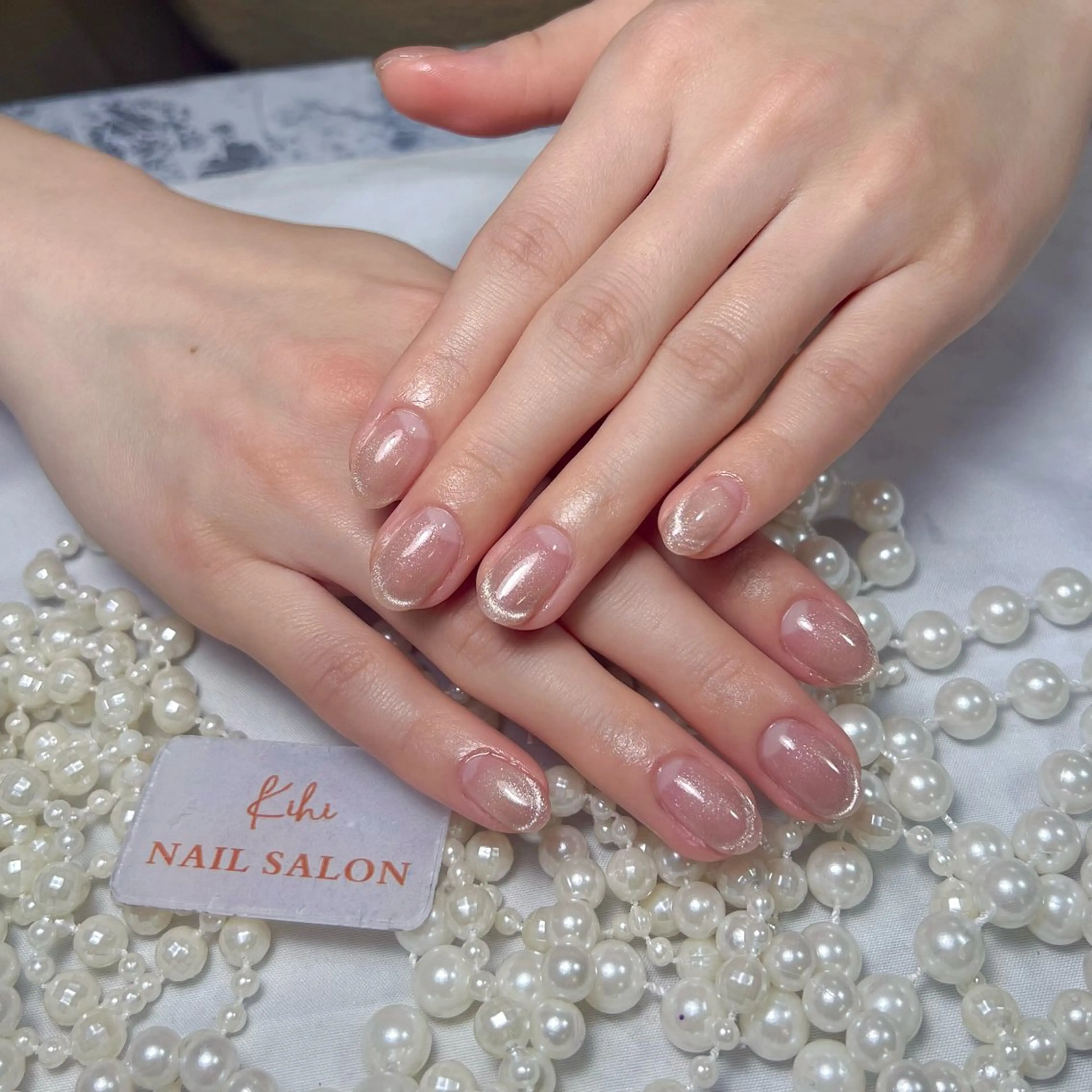 ネイル アートネイル フレンチネイル ジェルネイル グラデーション 韓国ネイル 村中 ハナのネイルデザイン