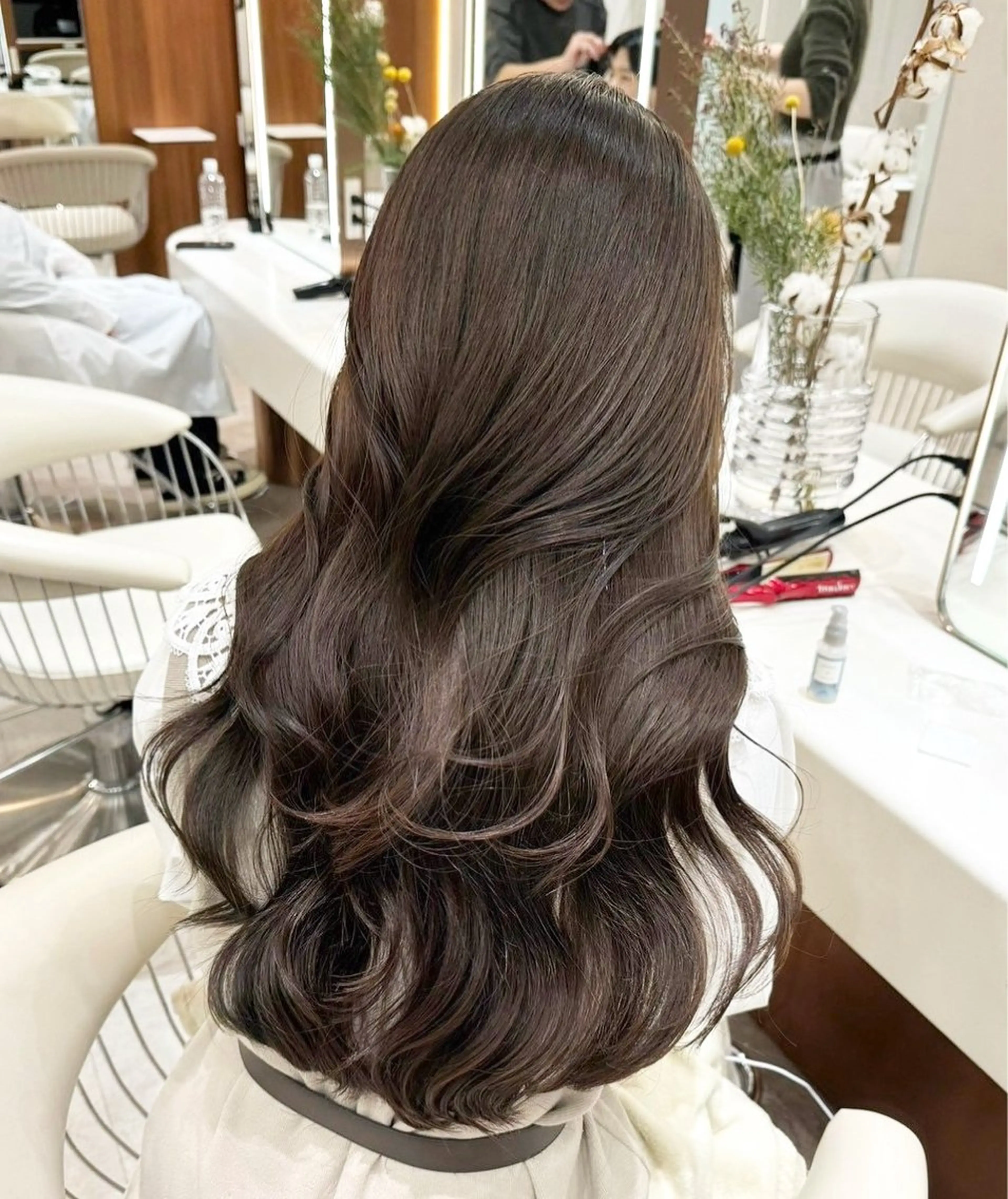 ロング カラー ブラウンカラー ショコラブラウン レイヤーカット カット ヘアカラー トリートメント レイヤー/ハッシュ 渋谷/サッタのヘアスタイル
