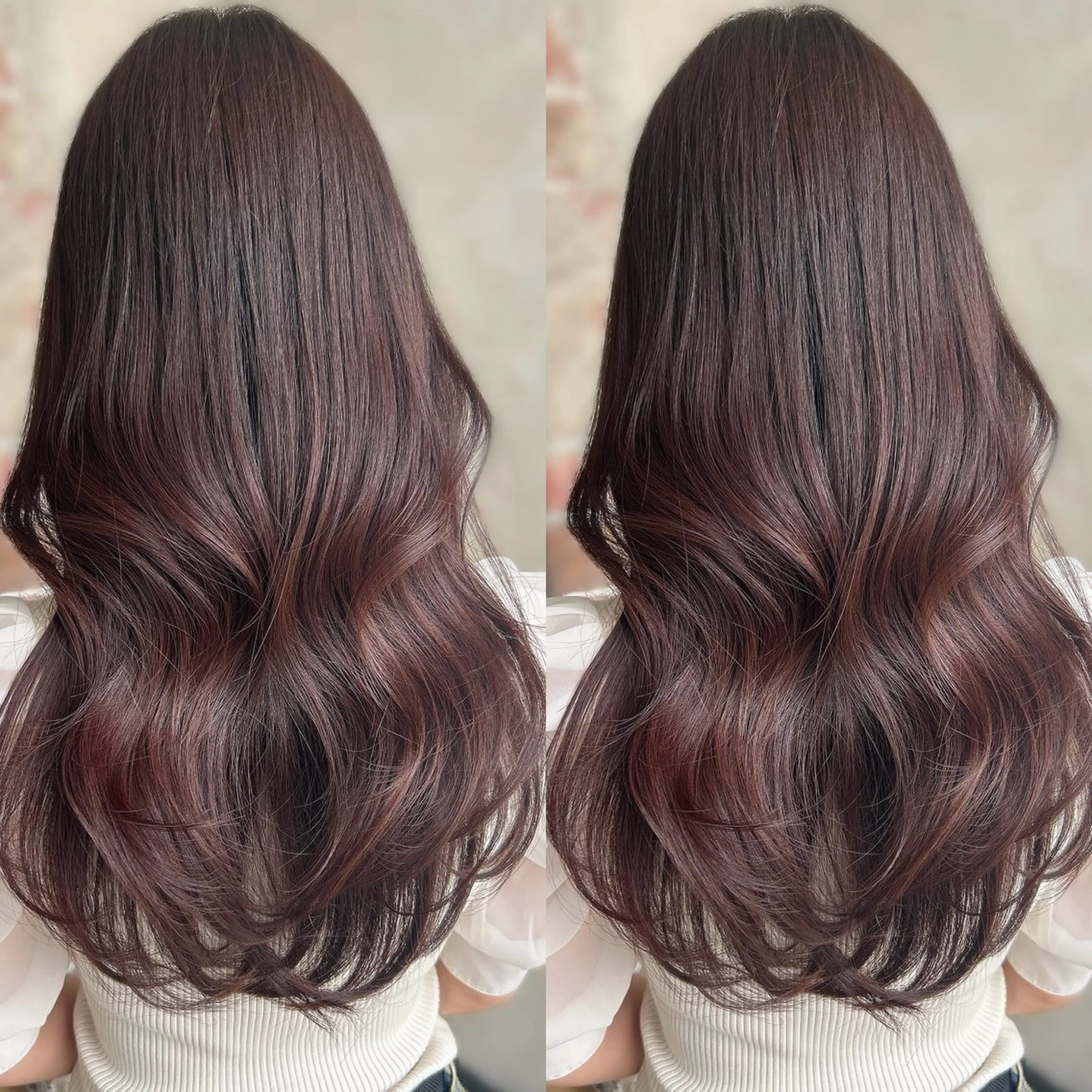 ロング カラー パーマ カット ヘアカラー トリートメント 新宿✨顔周りカット 韓国ヘア/坂本亜裟海のヘアスタイル