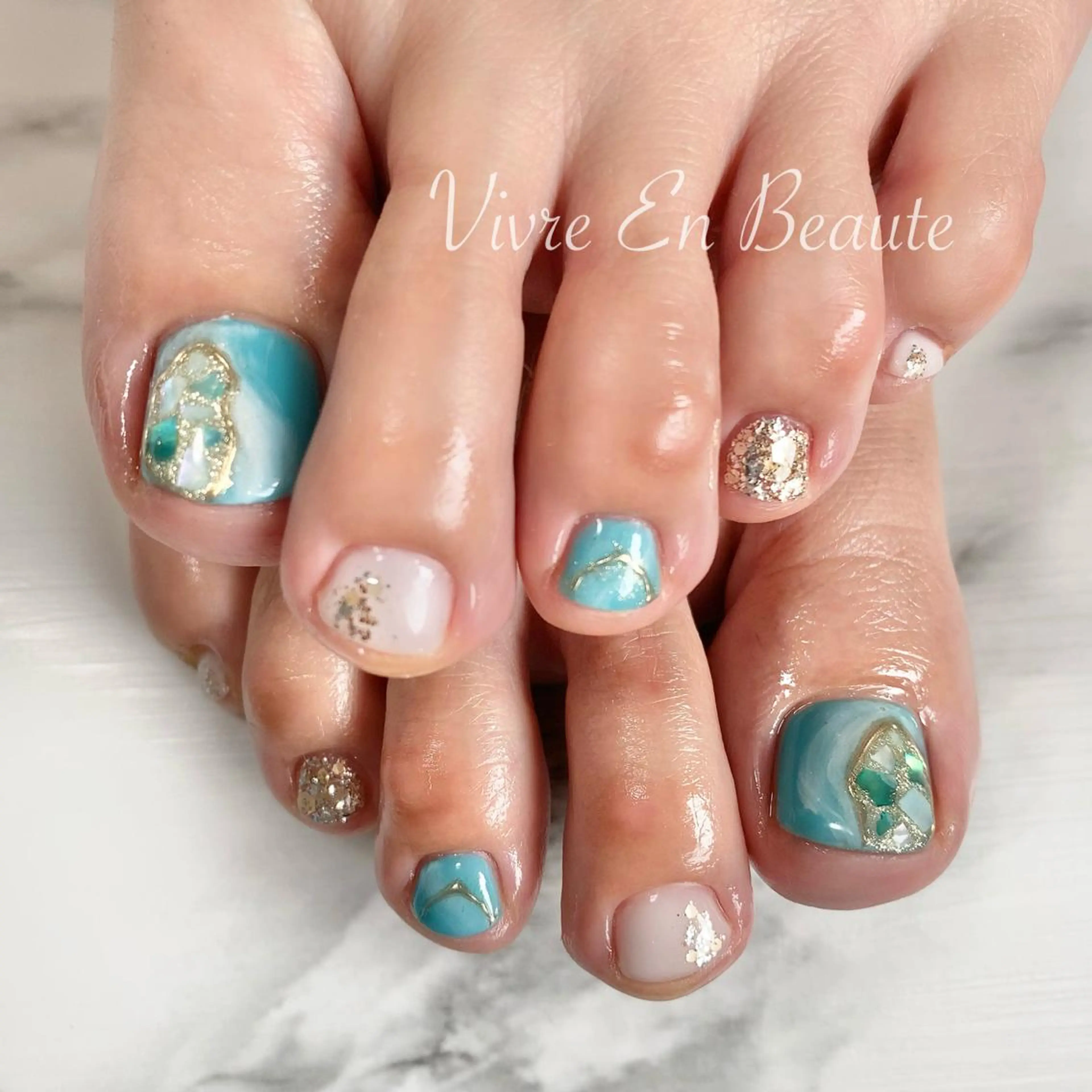 ネイル ミラーネイル フットネイル S Nailのネイルデザイン