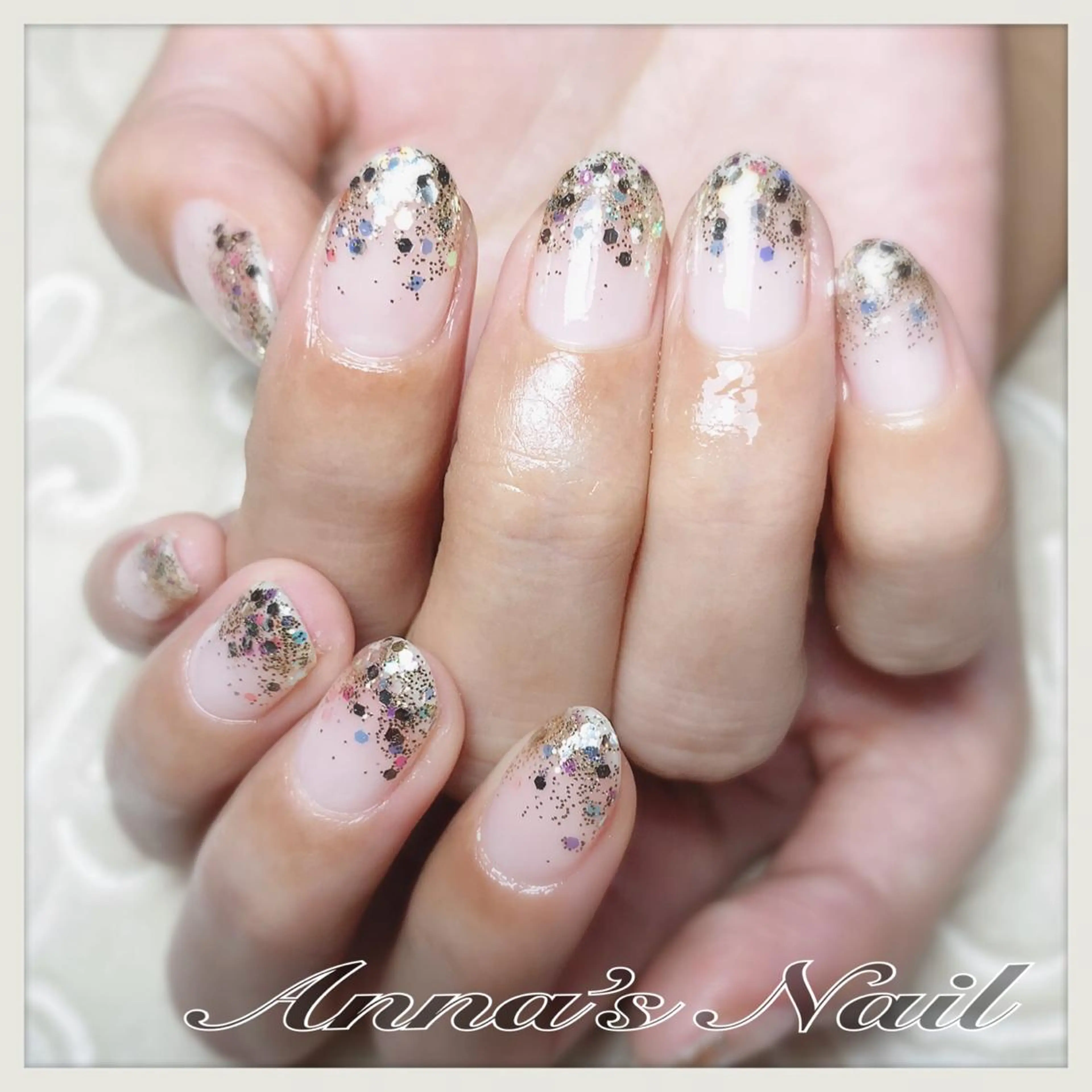 ネイル ラメ(グリッター) Anna’s Nail所属・清口 杏奈のネイルデザイン