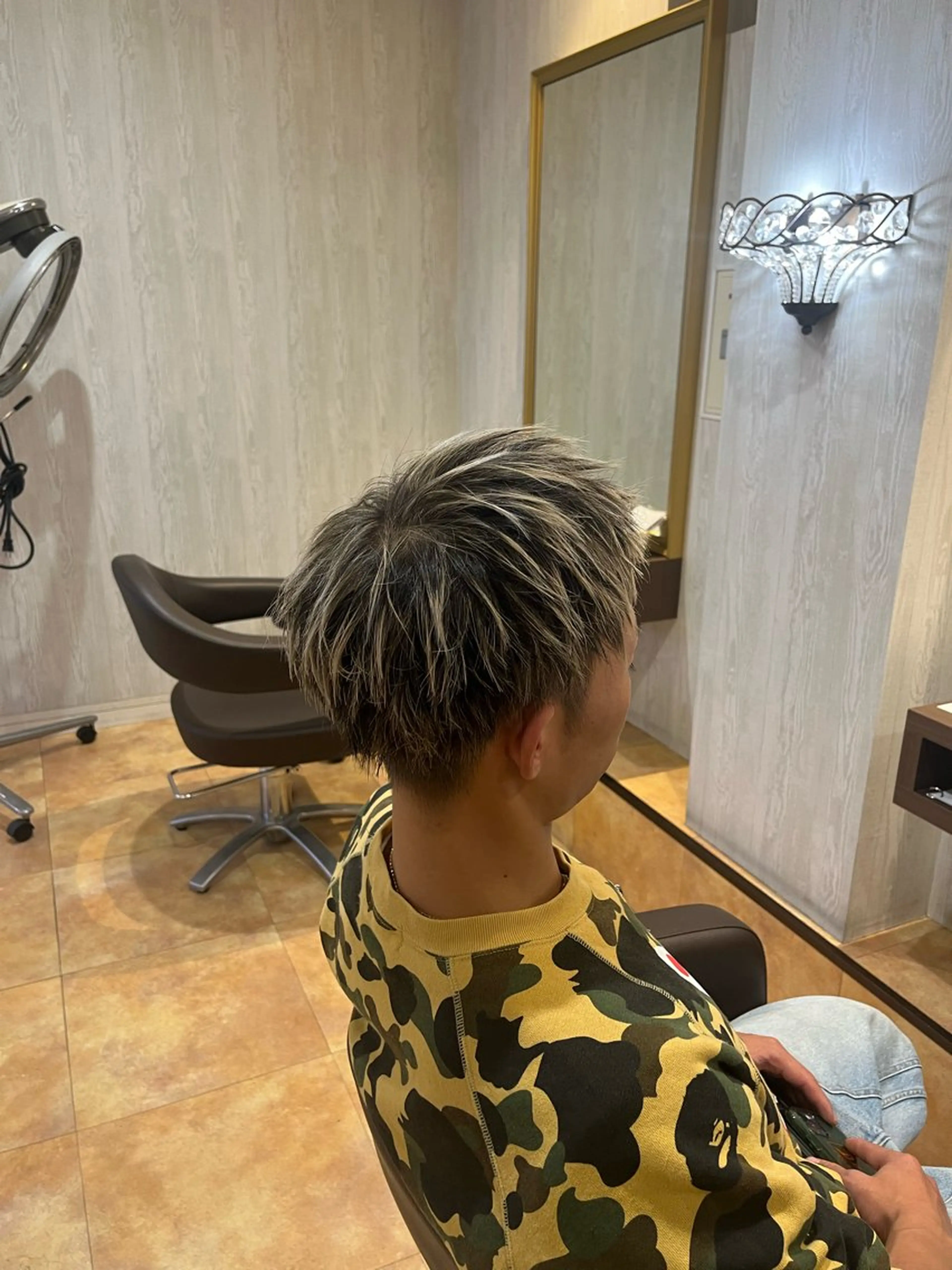 メンズ メンズメッシュ 美優🐩/ ハイトーン/栄のヘアスタイル