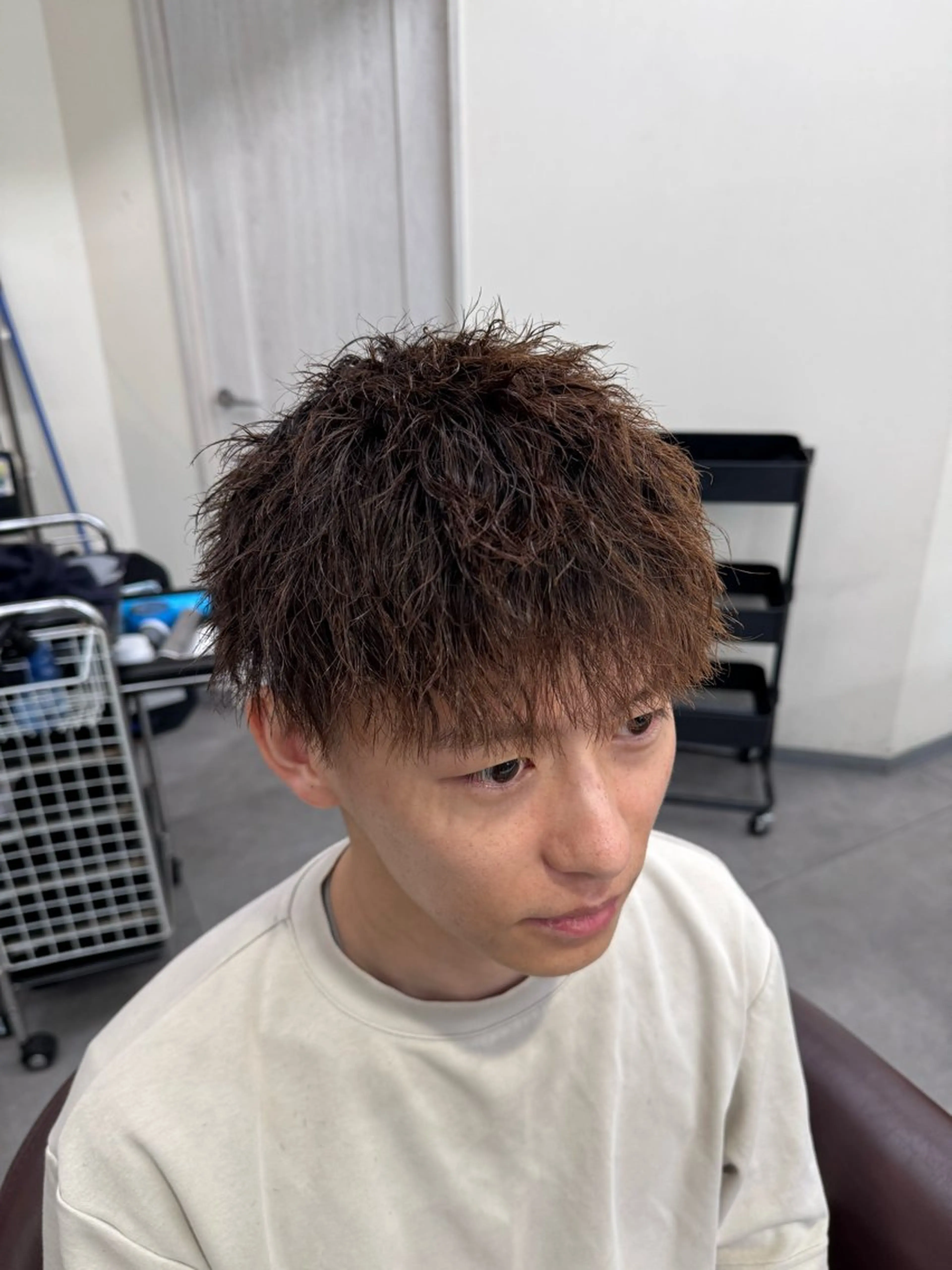 ショート メンズ メンズ/パーマ/ 京都駅/井上光のヘアスタイル