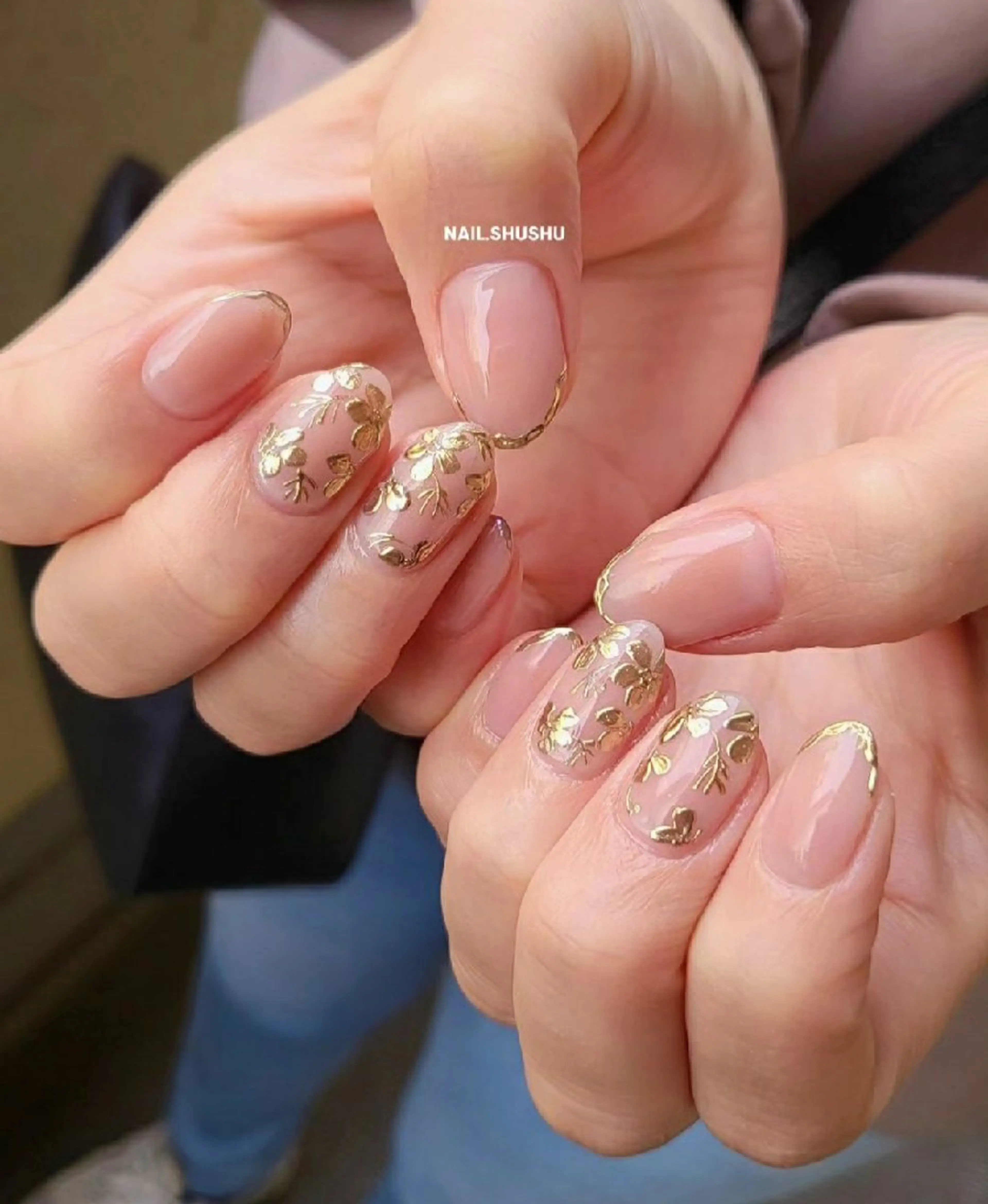 ネイル 持ち込み ニュアンスネイル ワンカラーネイル シンプルネイル 春ネイル ハンドネイル 3dパーツ/流行り 👧shushu❤️のネイルデザイン