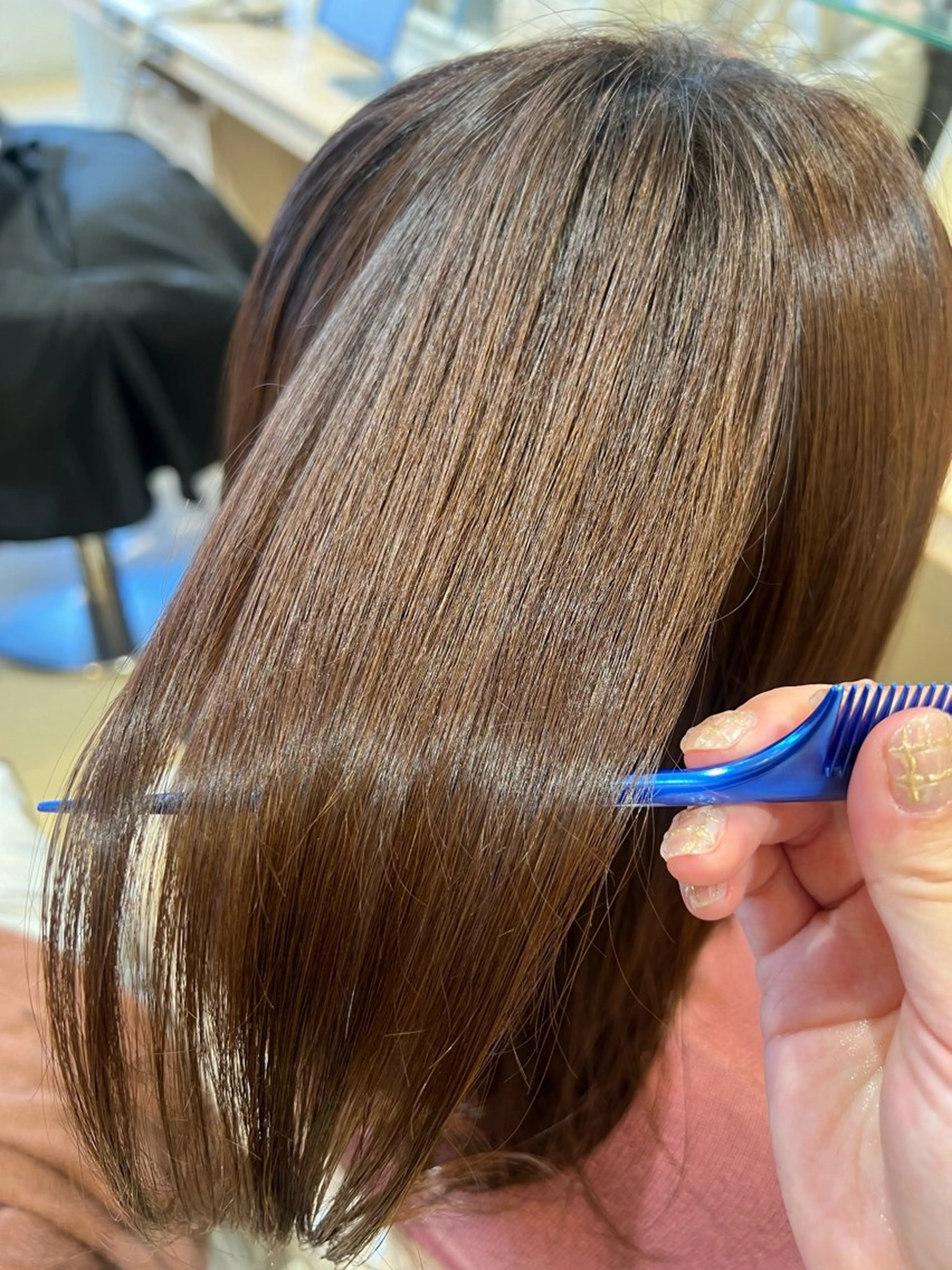 【カット＋髪質改善縮毛矯正】🕊️トリートメント成分配合のお薬で髪の毛を優しく縮毛がかけられます✨の写真