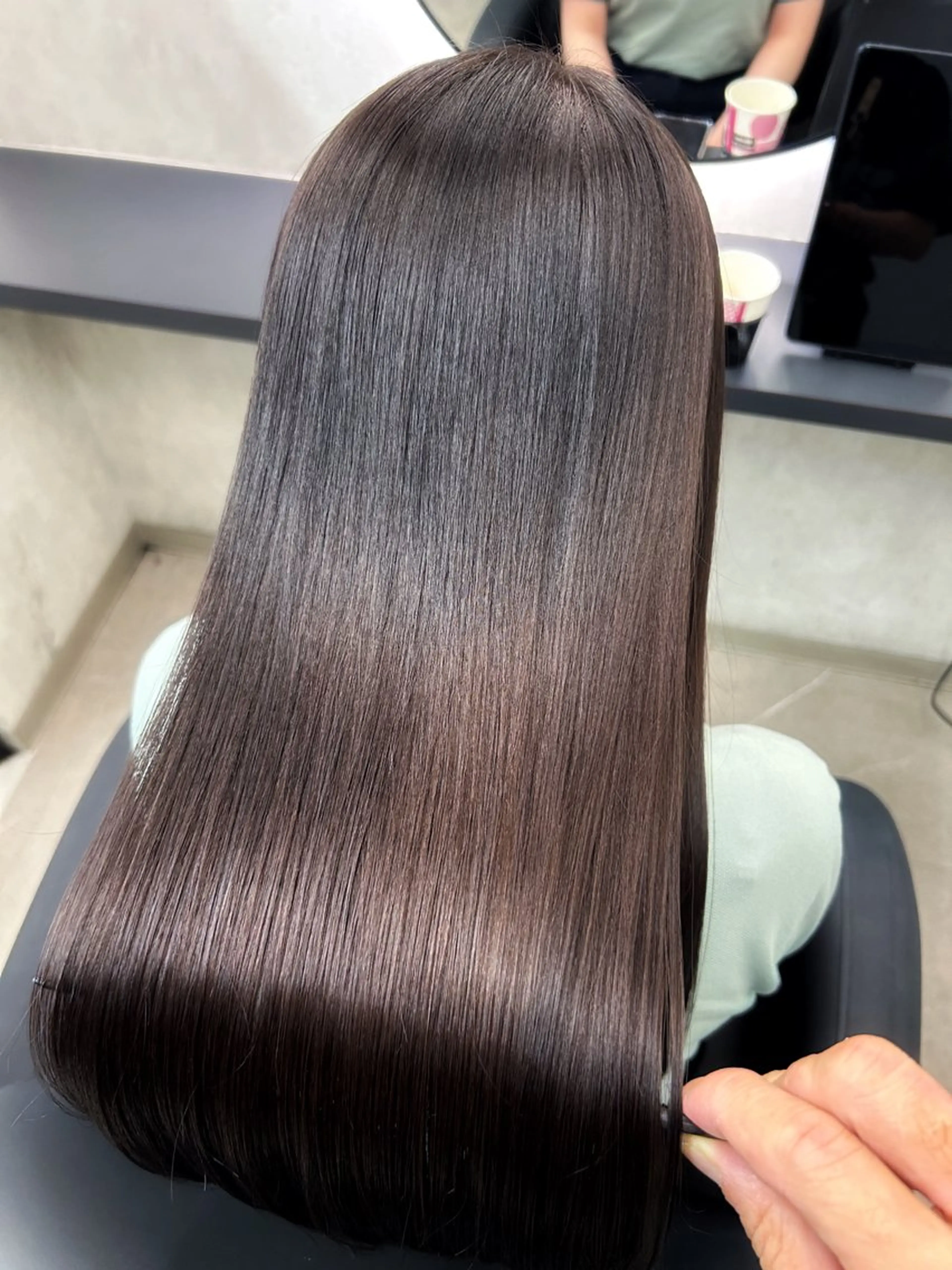 ロング カラー カット ヘアカラー トリートメント 新宿/美髪矯正 髪質改善/韓国風山本のヘアスタイル