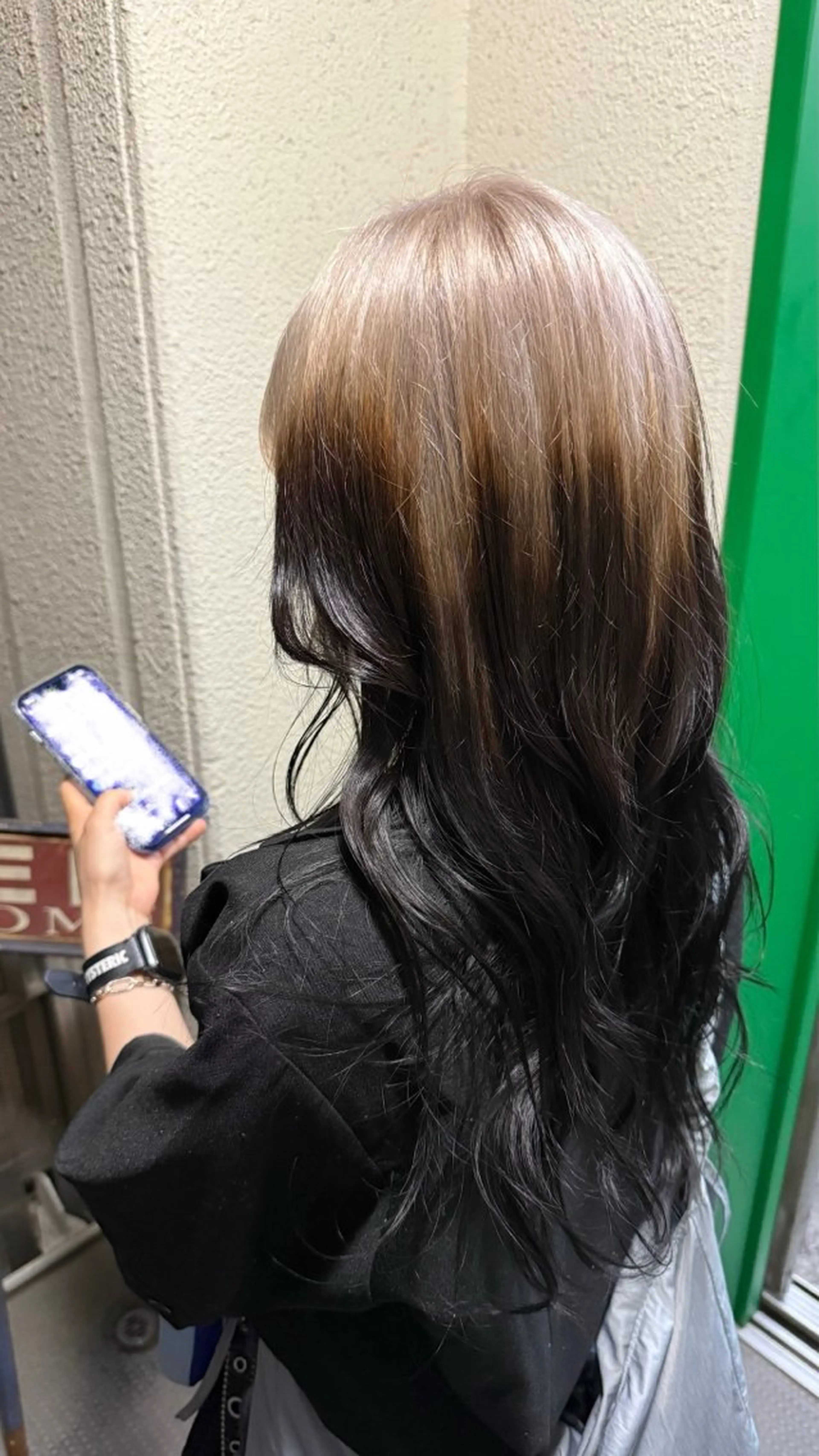 ロング カラー ヘアアレンジ ブリーチ デザインカラー ヘアカラー トリートメント ヘアセット 💞艶カラー/ ブリーチ💞ユウカのヘアスタイル