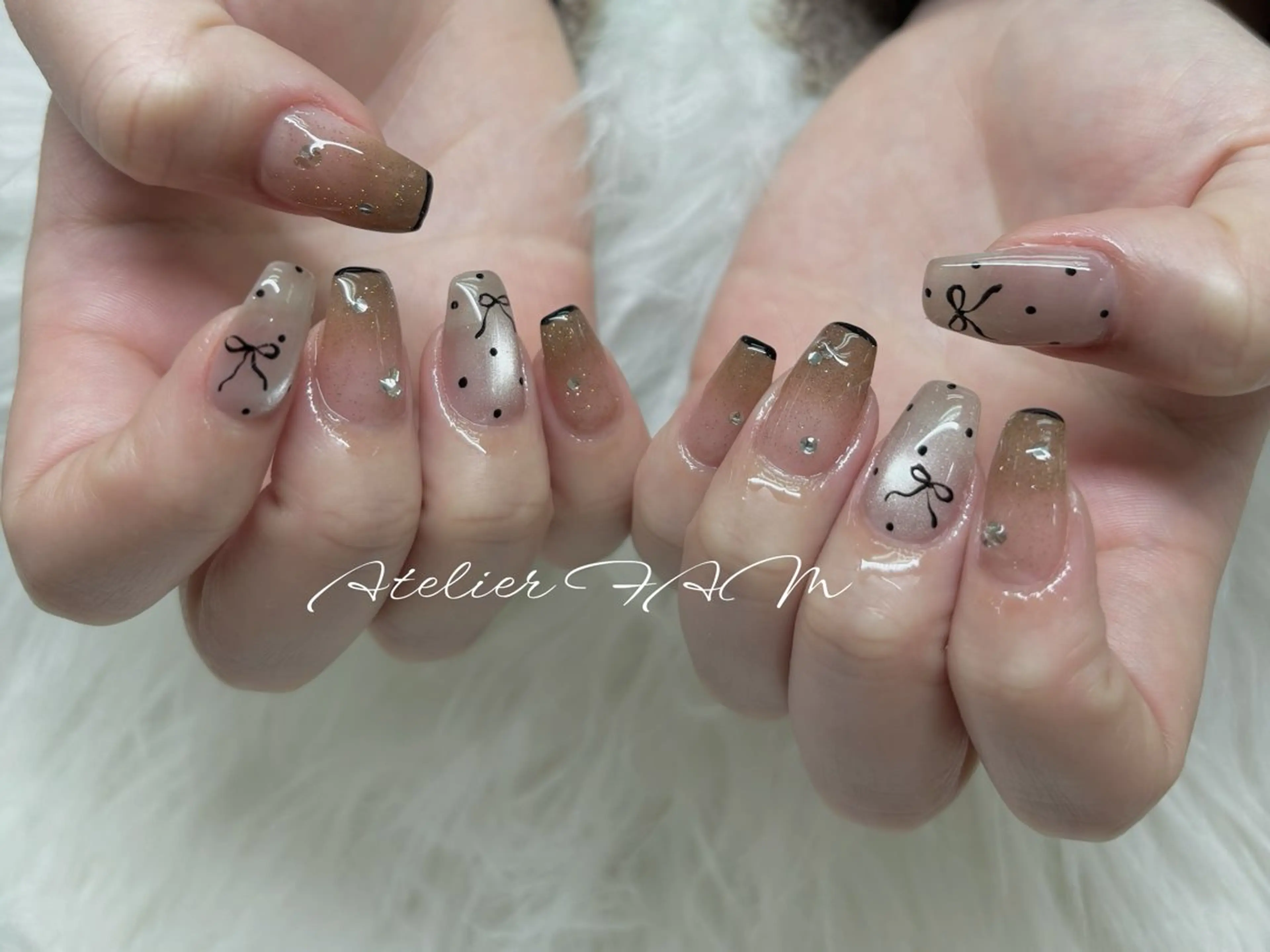 セミロング ハンドネイル nail&eyelashsalon atelier fam上本町店所属・アトリエ FAMのネイルデザイン