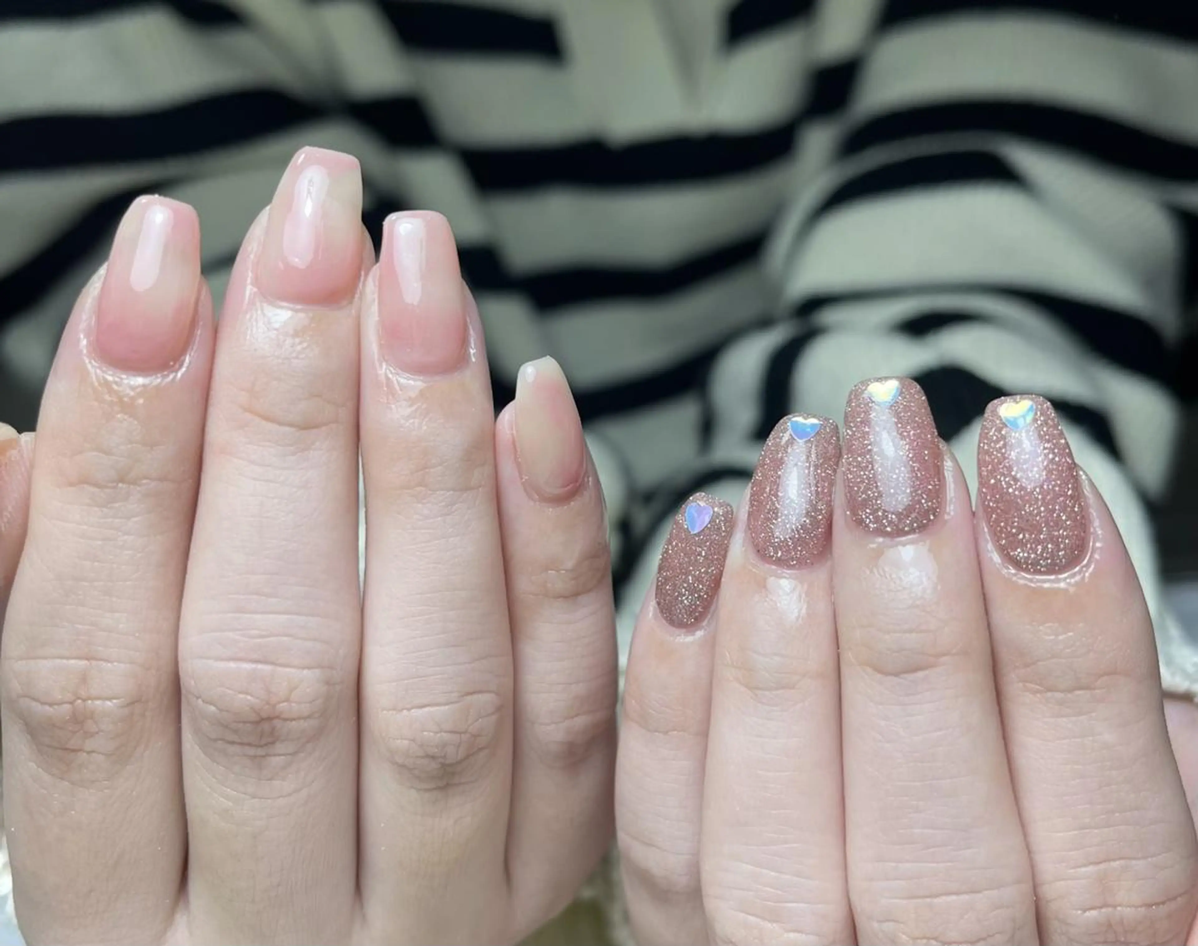ネイル Shis_🦄shi 韓国風キラキラネイルのネイルデザイン