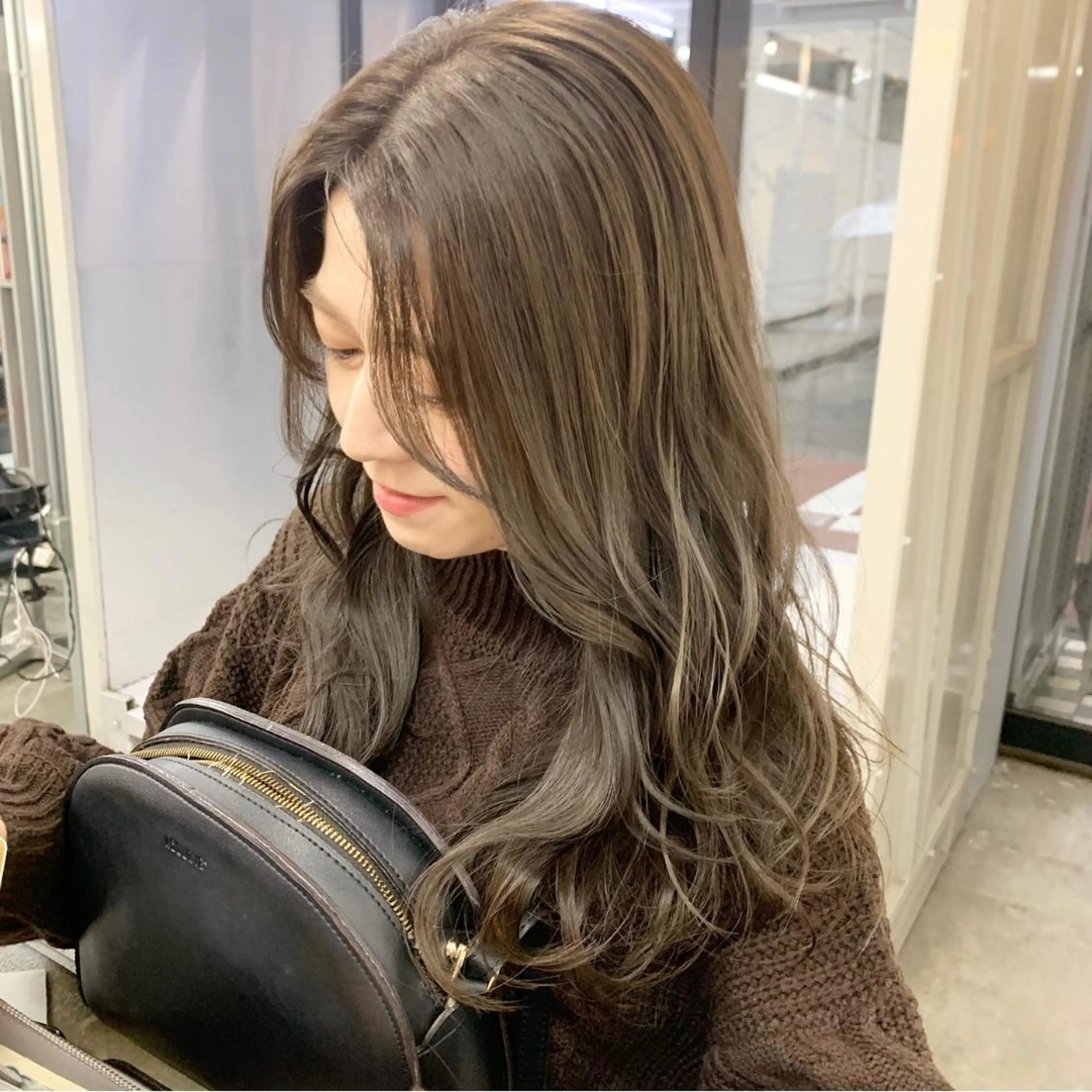 ロング カラー ヘアアレンジ ハイトーン/美髪矯正 🍃大江拓実のヘアスタイル