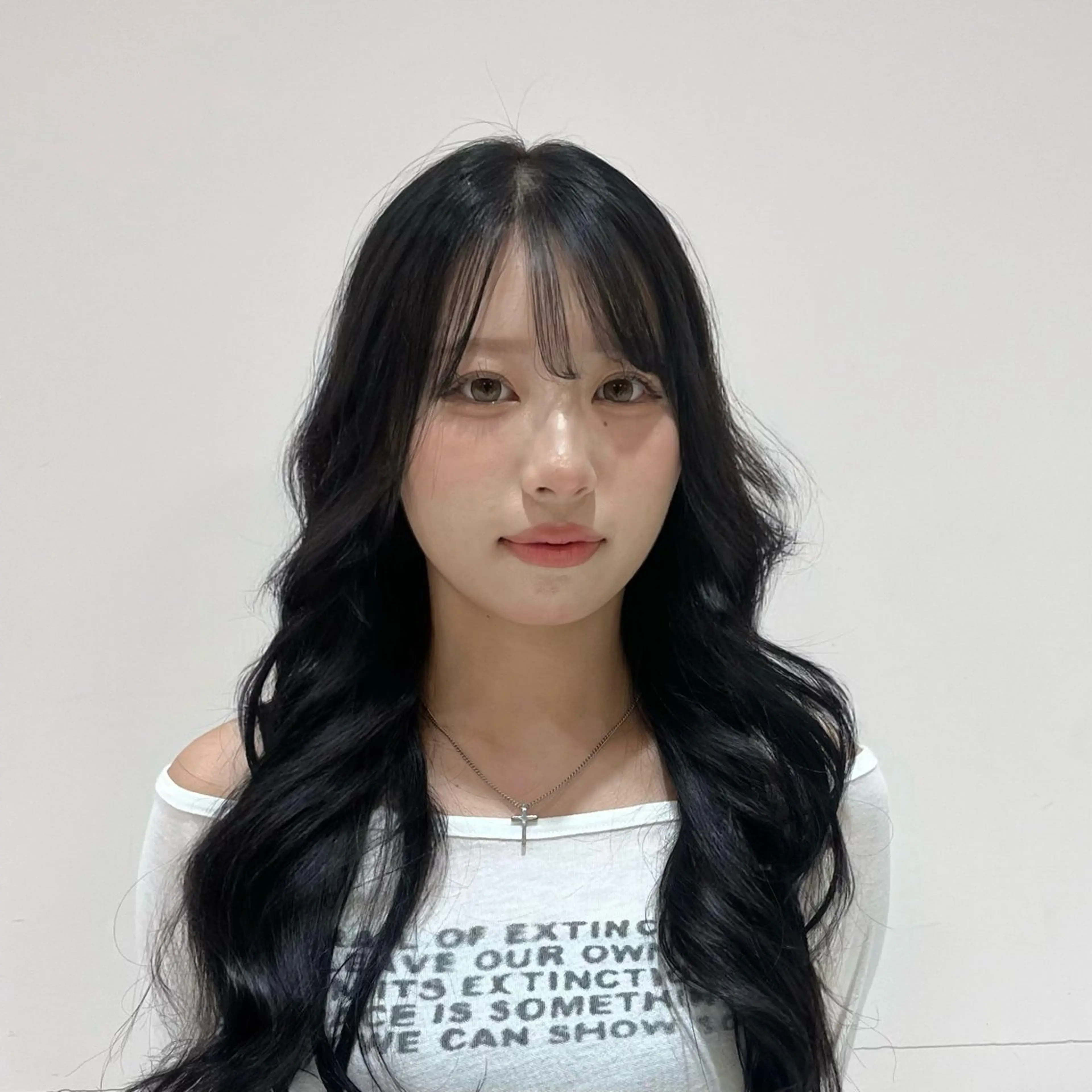 ロング カラー 黒髪 ヘアカラー パーマ/モデル募集 /フウカのヘアスタイル