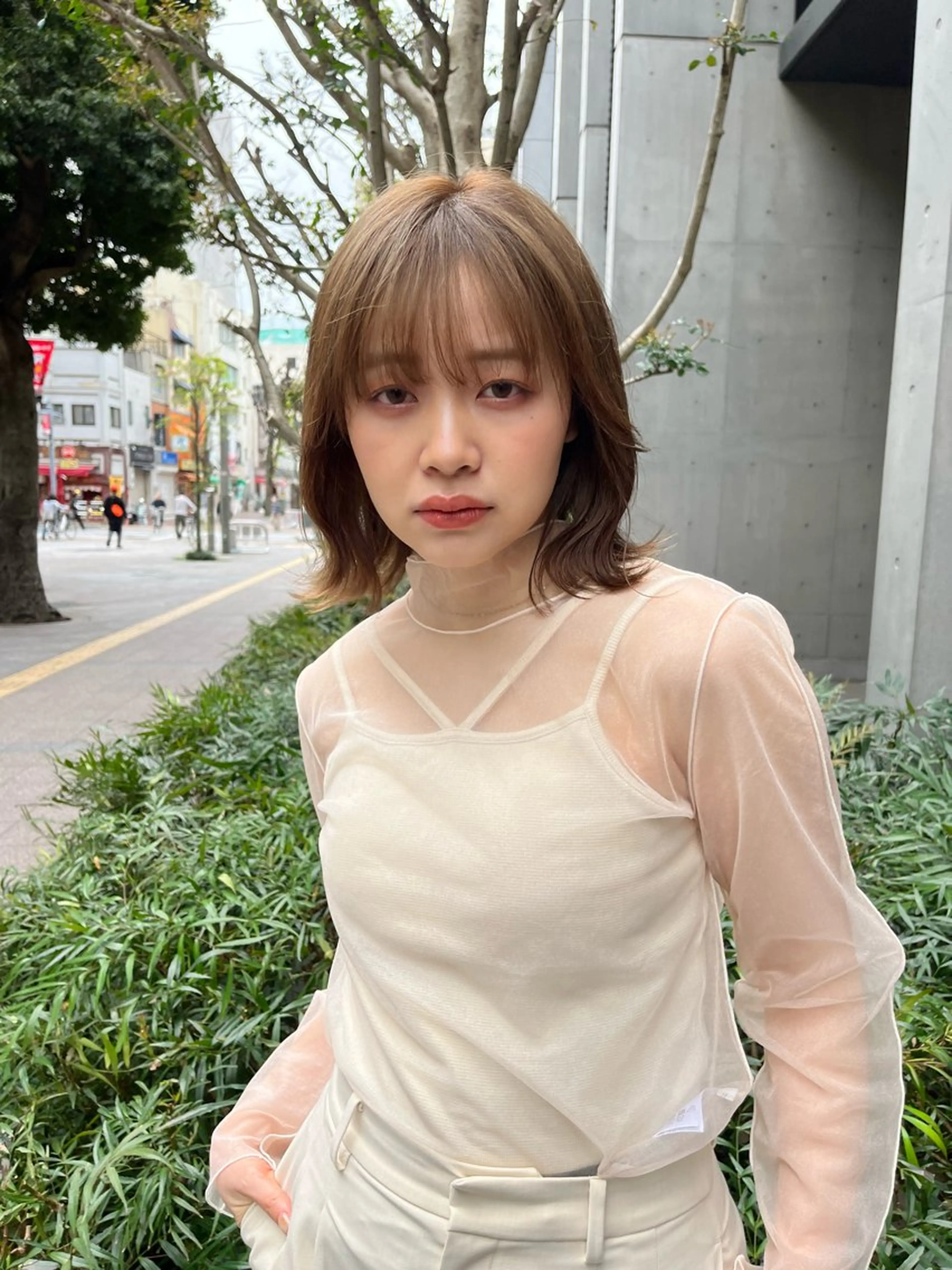ミディアム カラー 浦和Lond 山本賢人のヘアスタイル