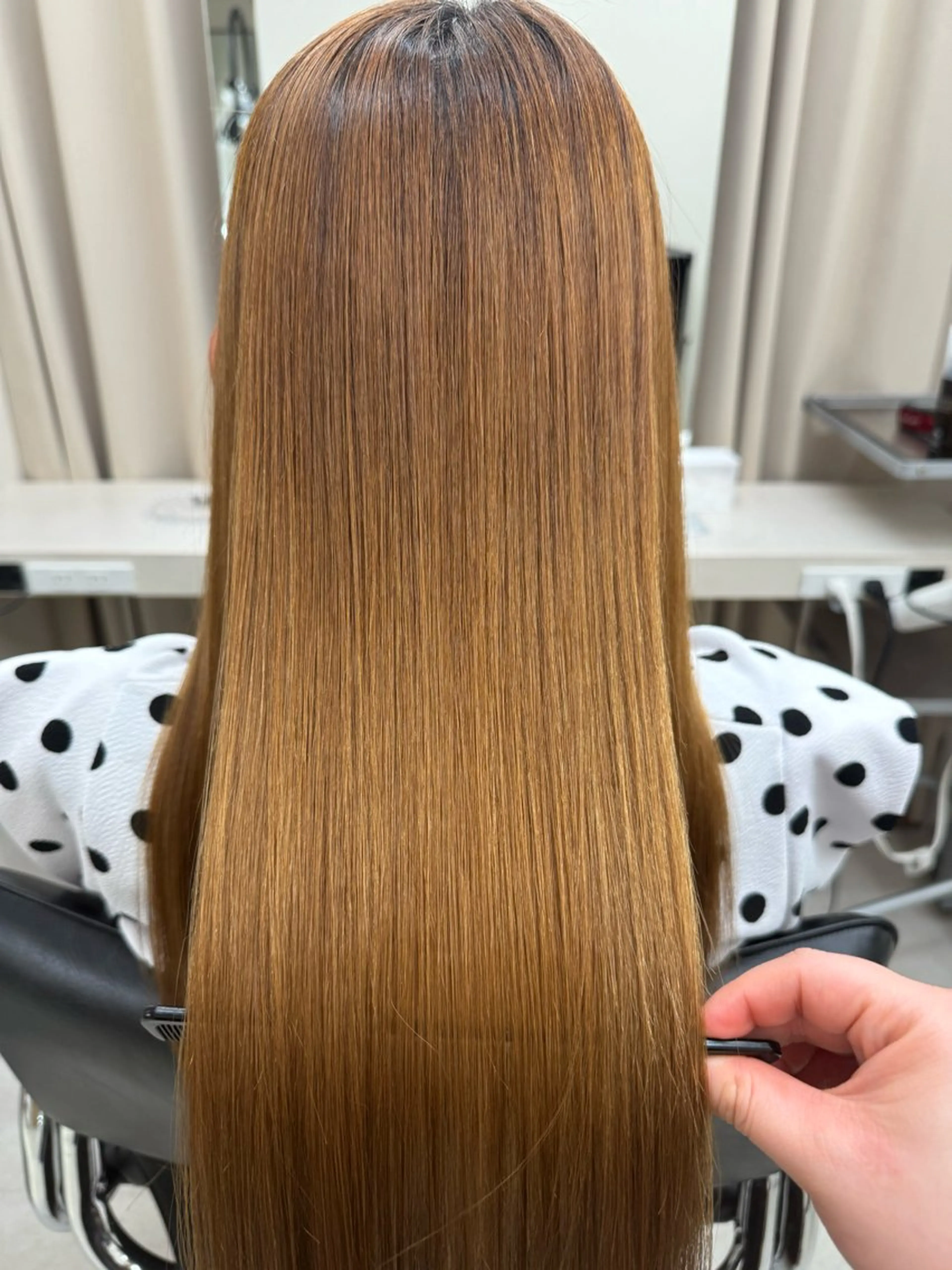 カラー パーマ カット 縮毛矯正 トリートメント haru 髪質改善サロンのヘアスタイル