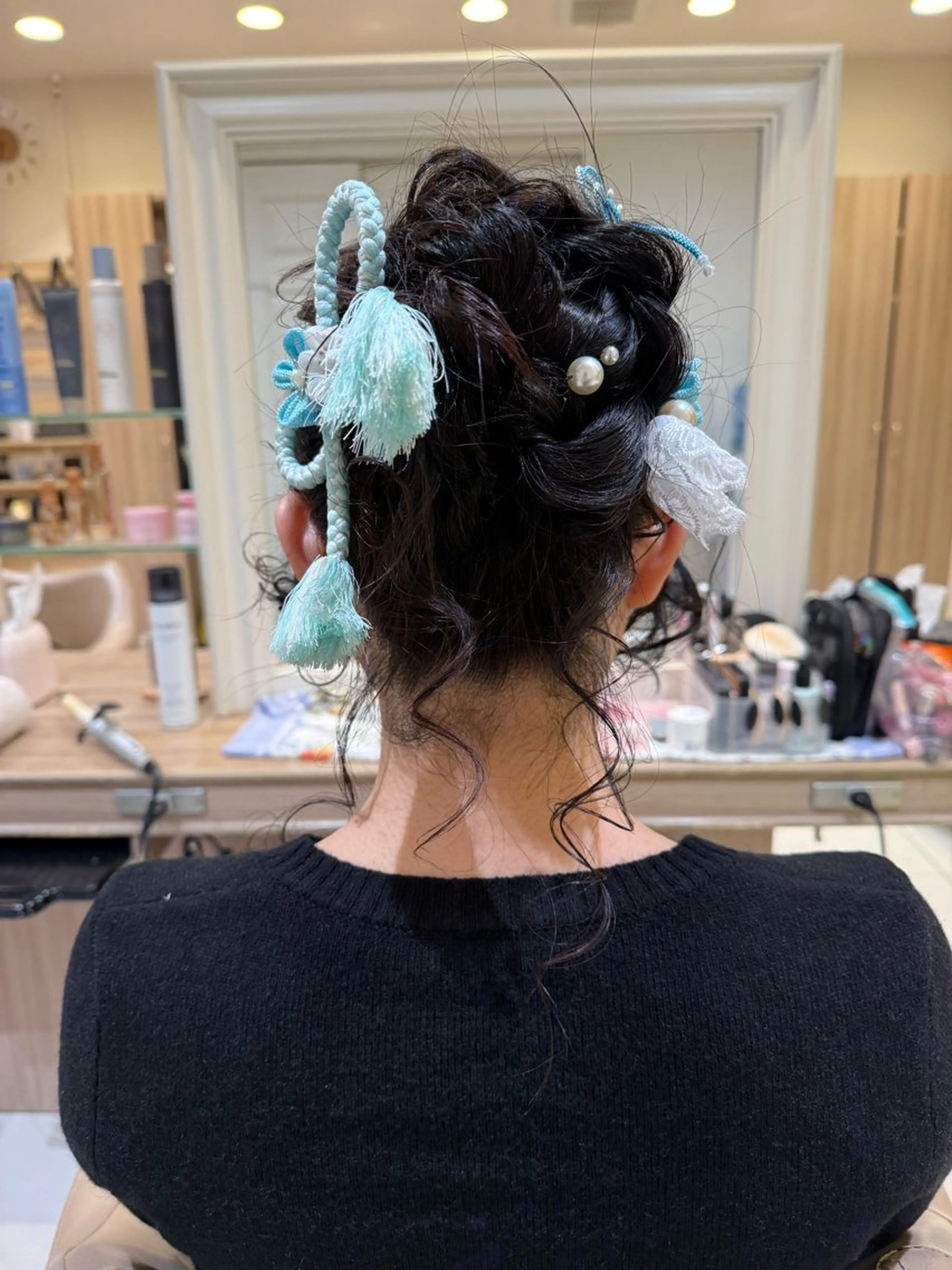 ロング ヘアアレンジ ヘアセット 韓国ヘアメイク🎀/ 縮毛矯正✨山本媛香のヘアスタイル