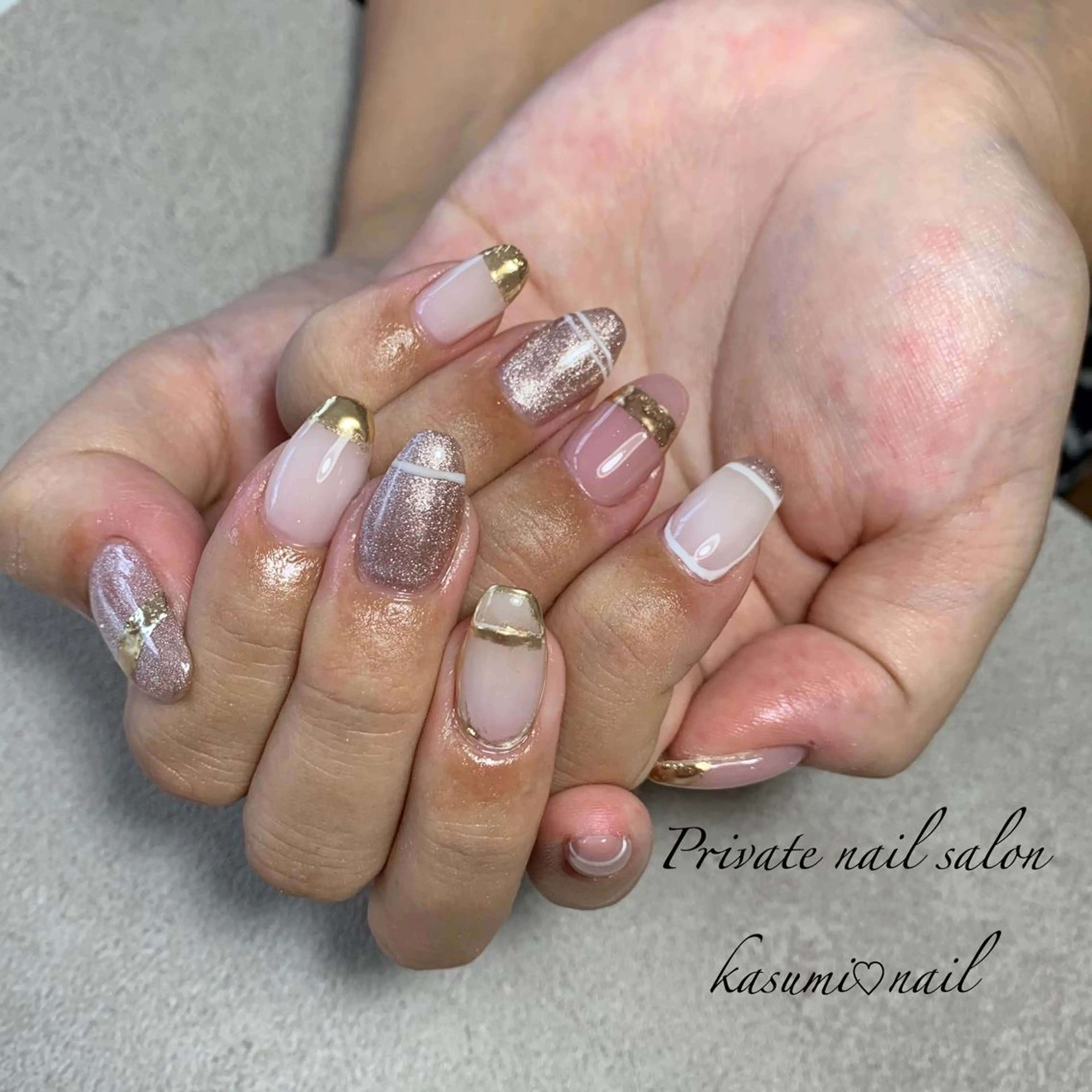 ネイル アートネイル フットネイル ジェルネイル マグネットネイル 大理石ネイル(マーブル) KASUMI♡ Nailのネイルデザイン