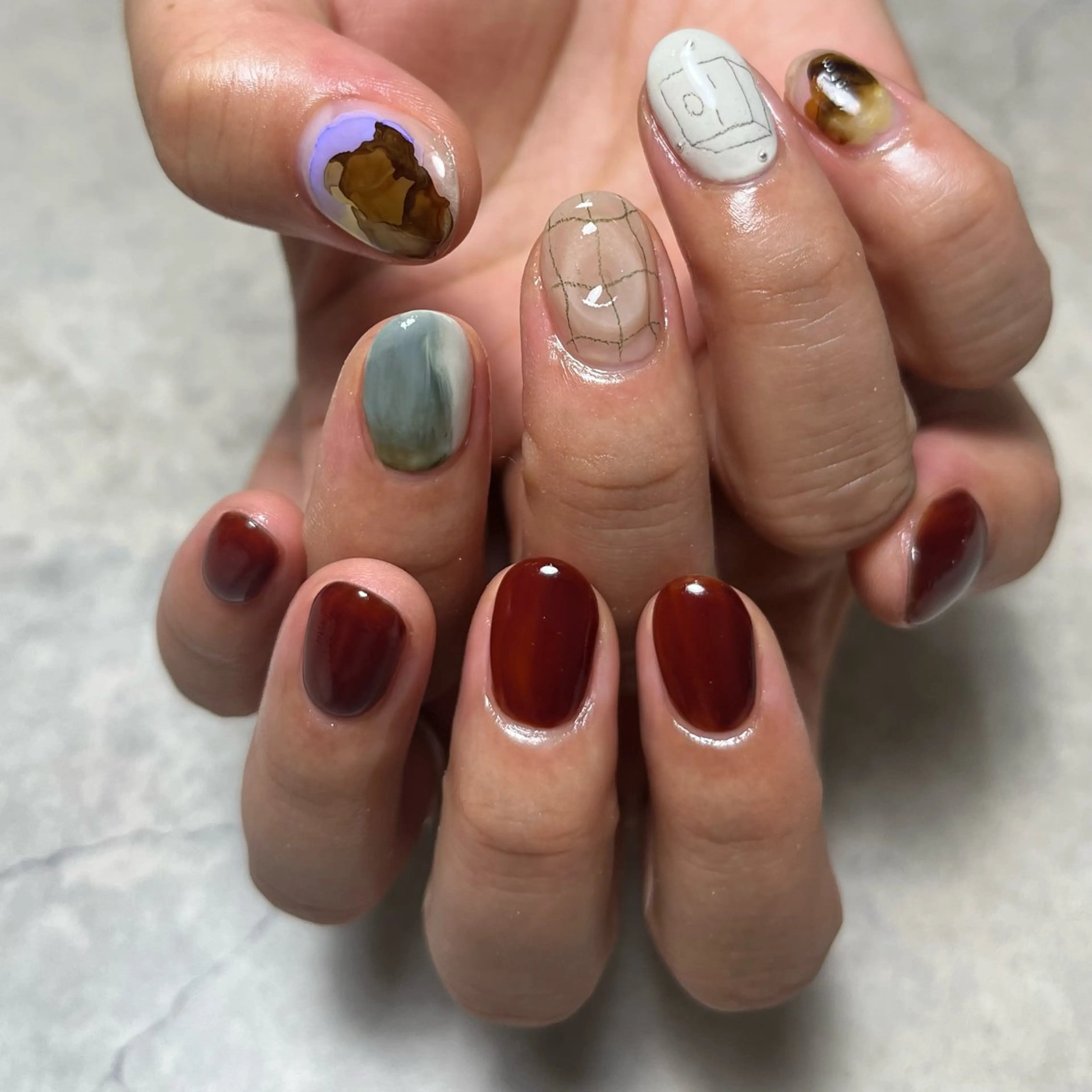 ネイル ハンドネイル nail salon O (en)所属・vegh. nail／阿波座のネイルデザイン