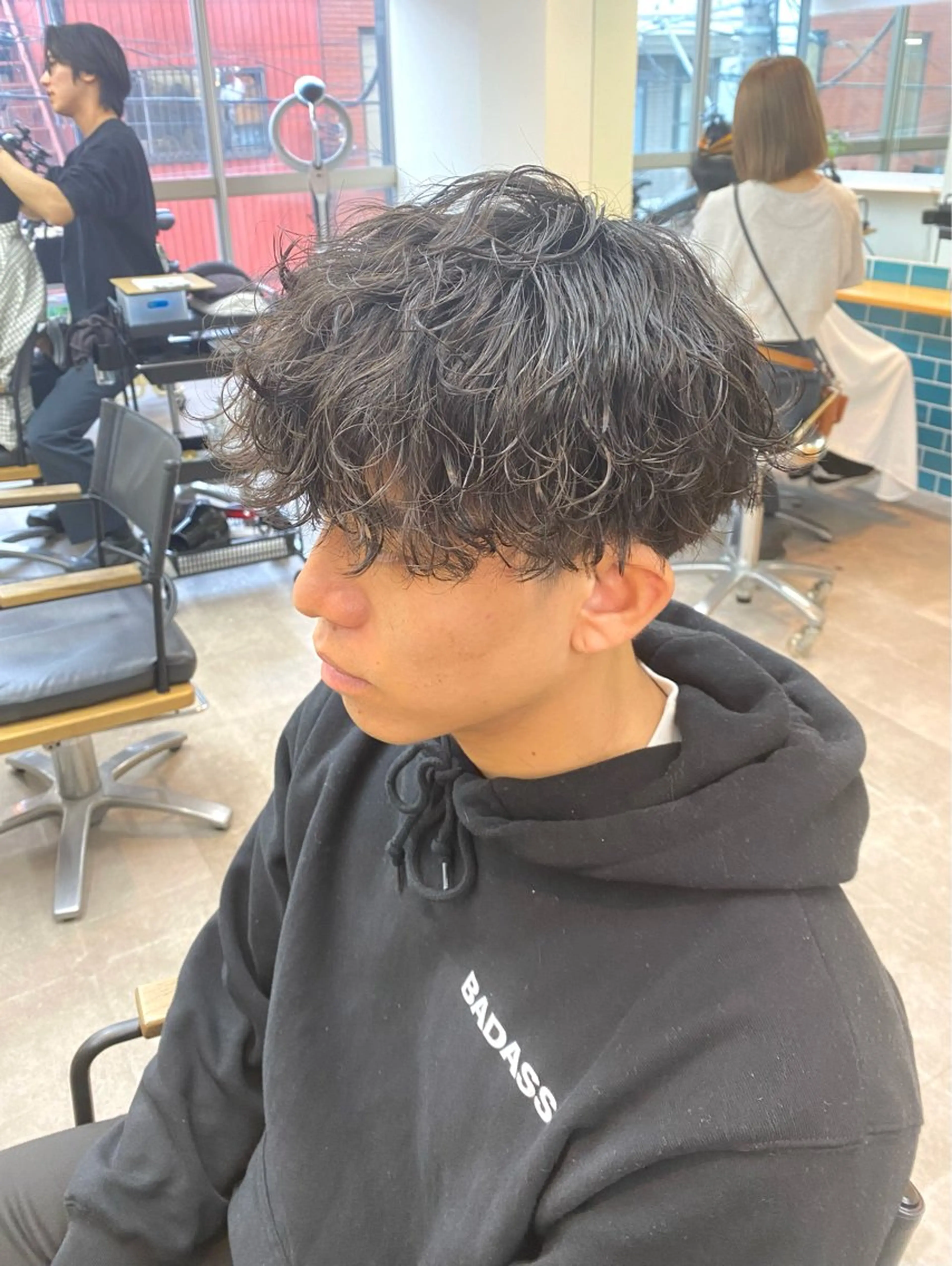 パーマ メンズ メンズパーマ 波巻きパーマ スパイラルパーマ カット パーマ シャドウパーマ/ 波巻パーマYu-Kiのヘアスタイル