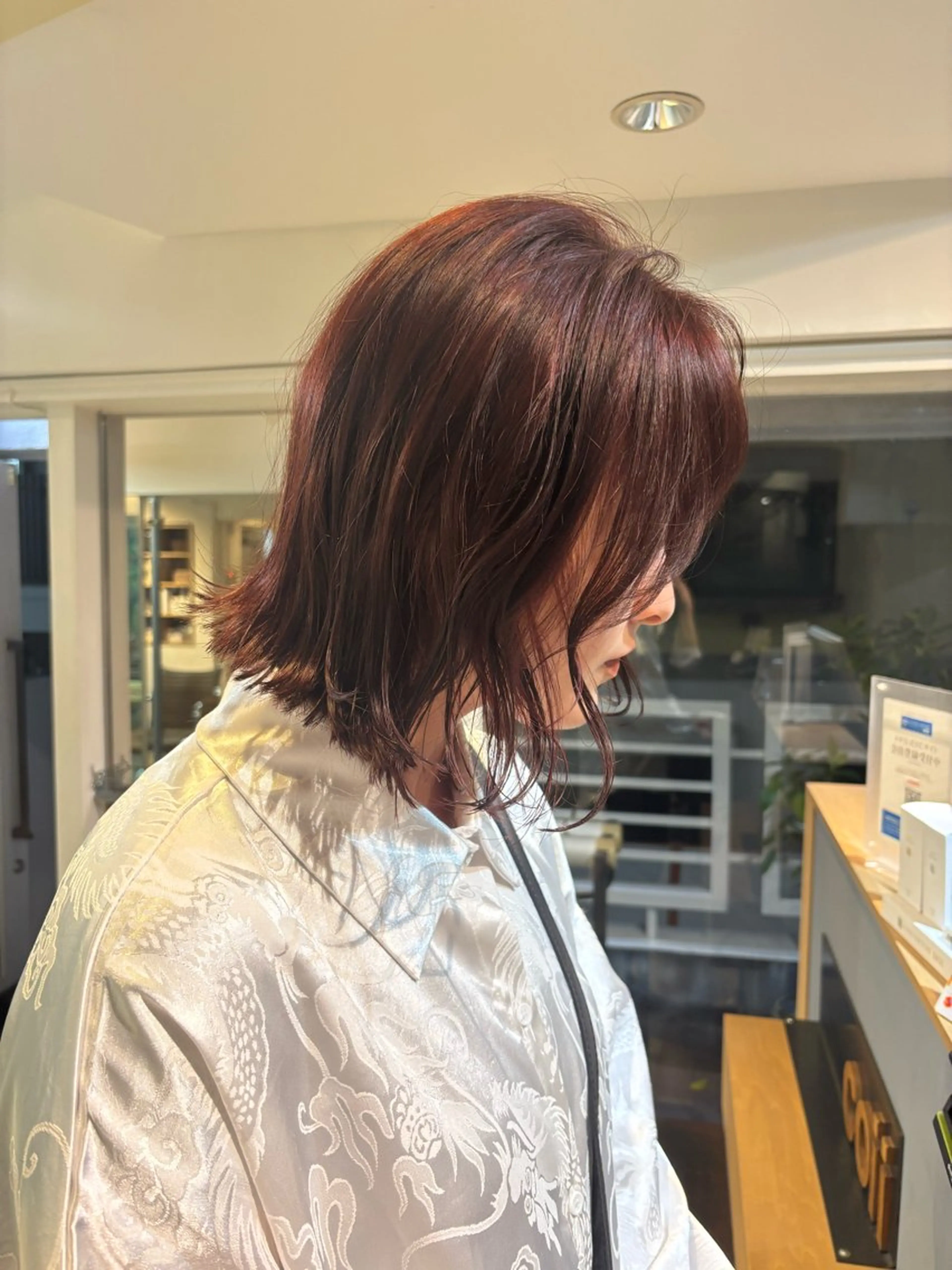 ミディアム ヘアカラー トリートメント 髪質改善/ヘアケア coiiはしもとはなのヘアスタイル