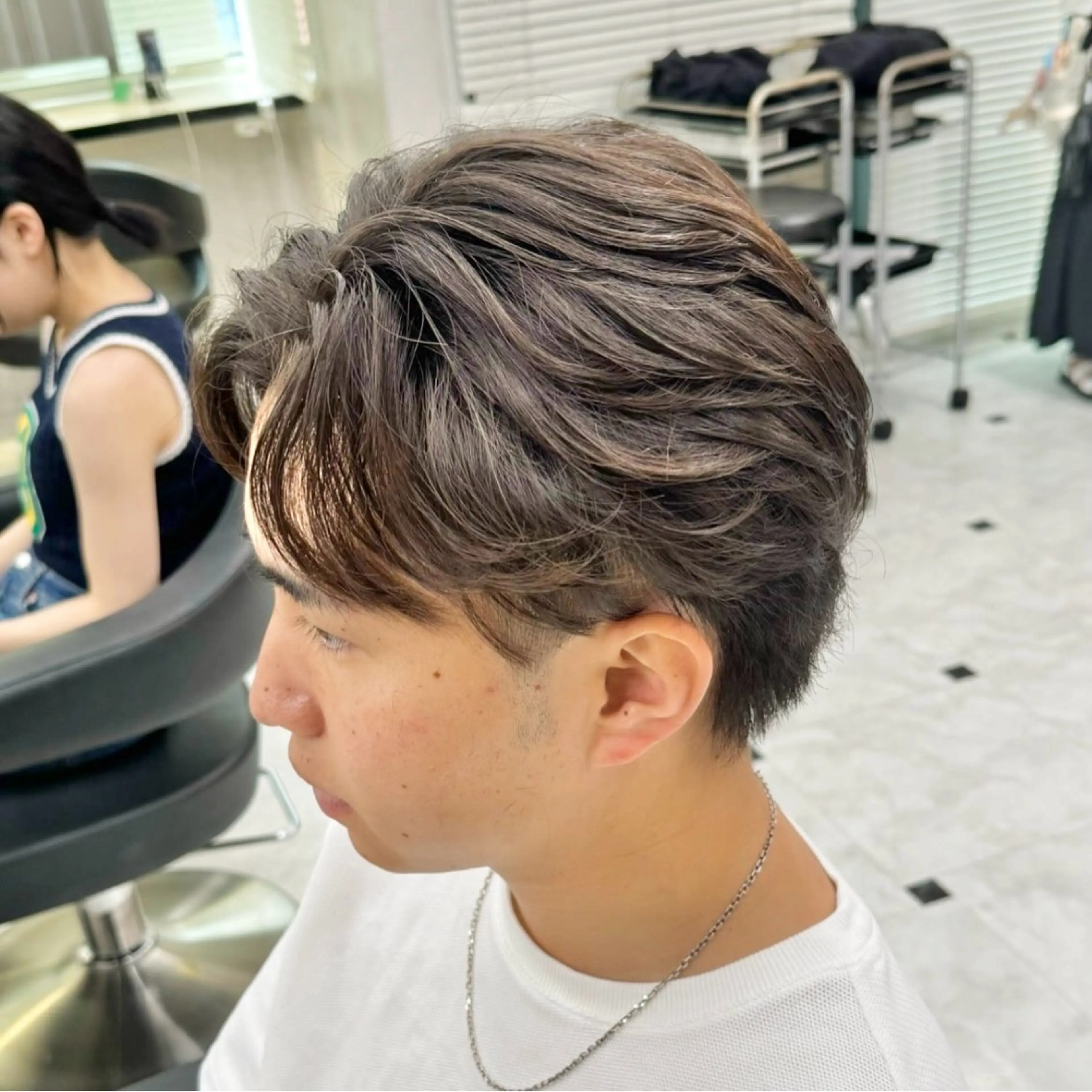 パーマ メンズ カット パーマ メンズ特化/上野 暖色カラー ダイチのヘアスタイル