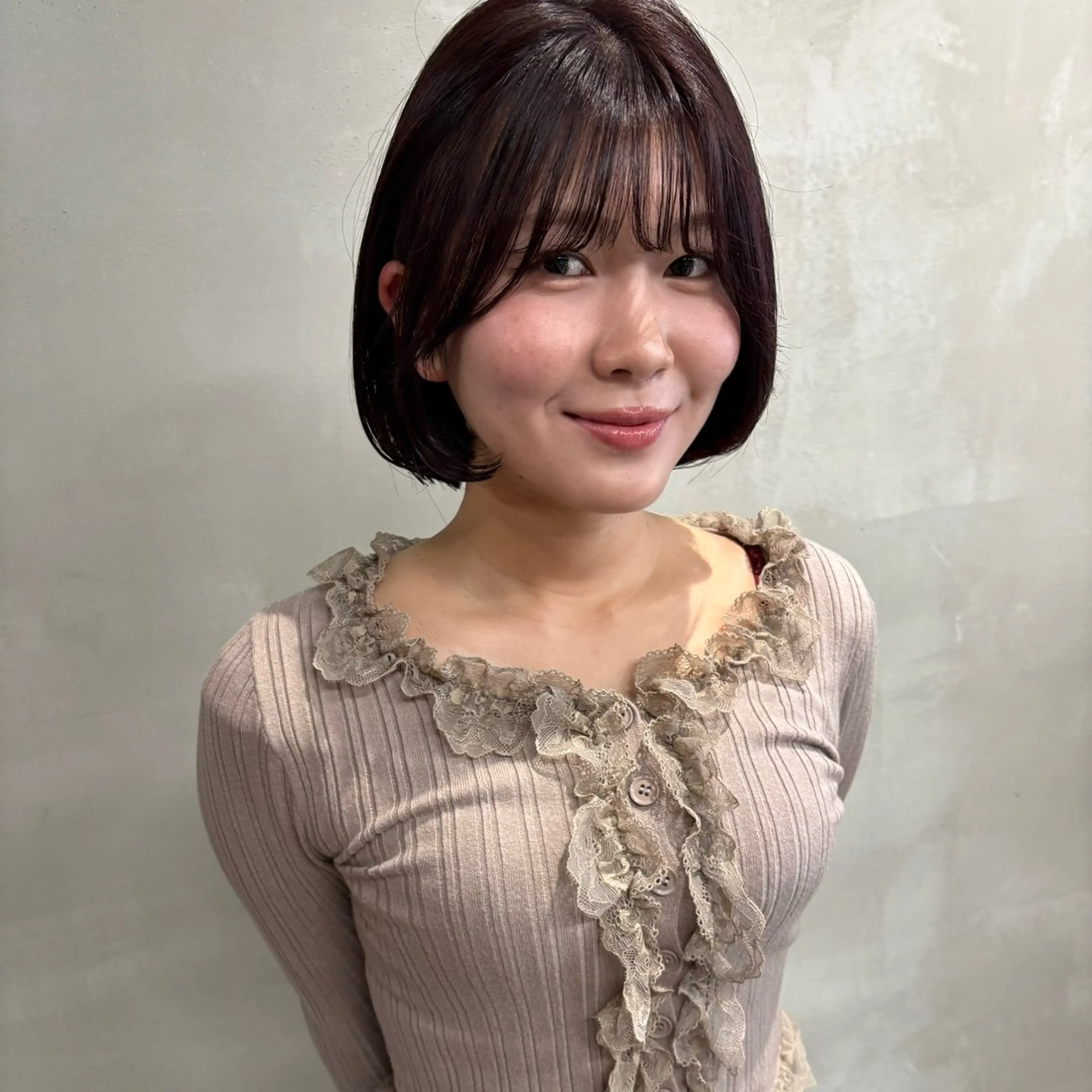 ミディアム rukia : パーマモデル様大募集のヘアスタイル