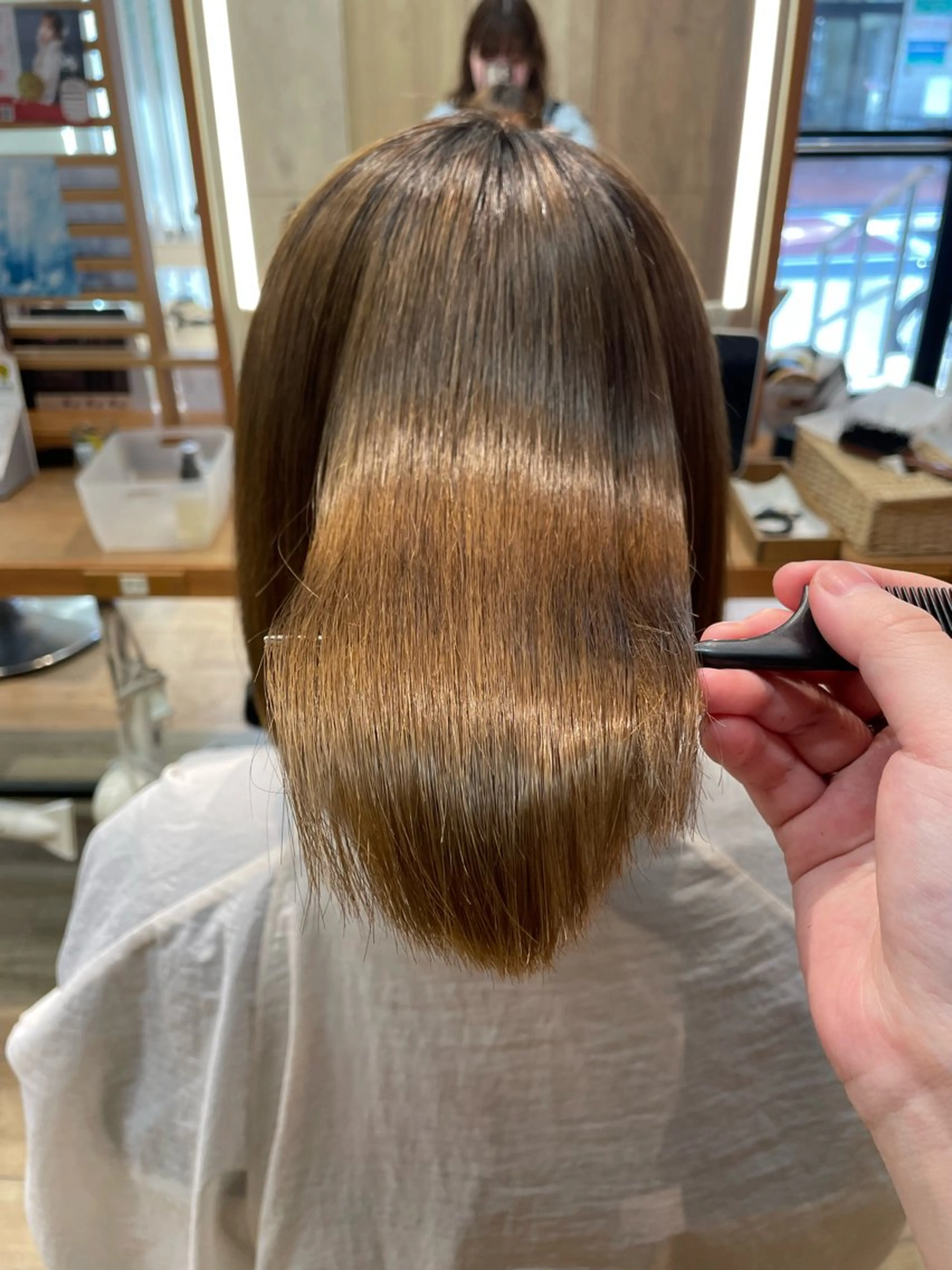 ショート パーマ 酸性ストレート ストレートパーマ カット 縮毛矯正 このみ/髪質改善 /ヘアアレンジ🫧のヘアスタイル