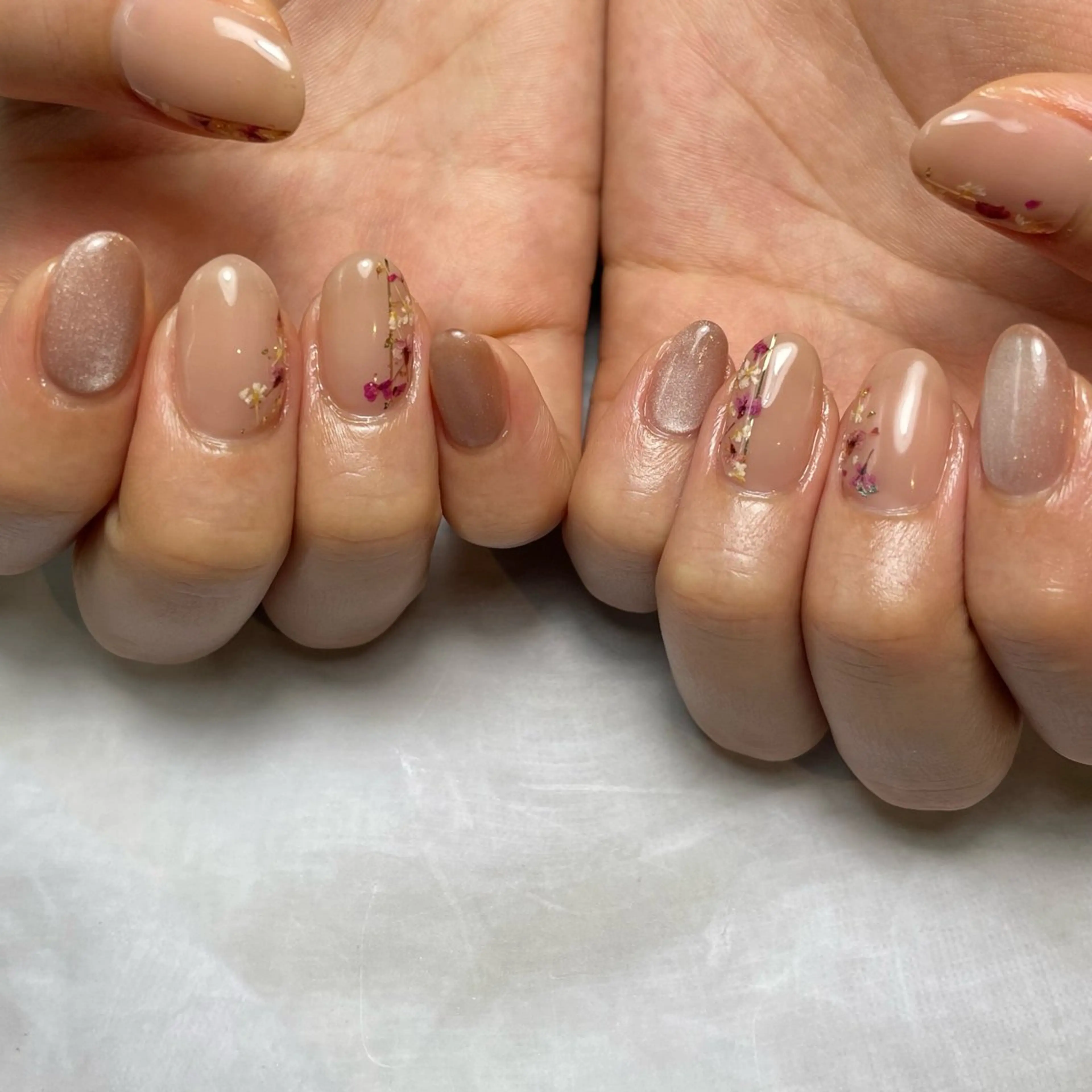 ネイル アートネイル フラワーネイル Reflection marikoのネイルデザイン