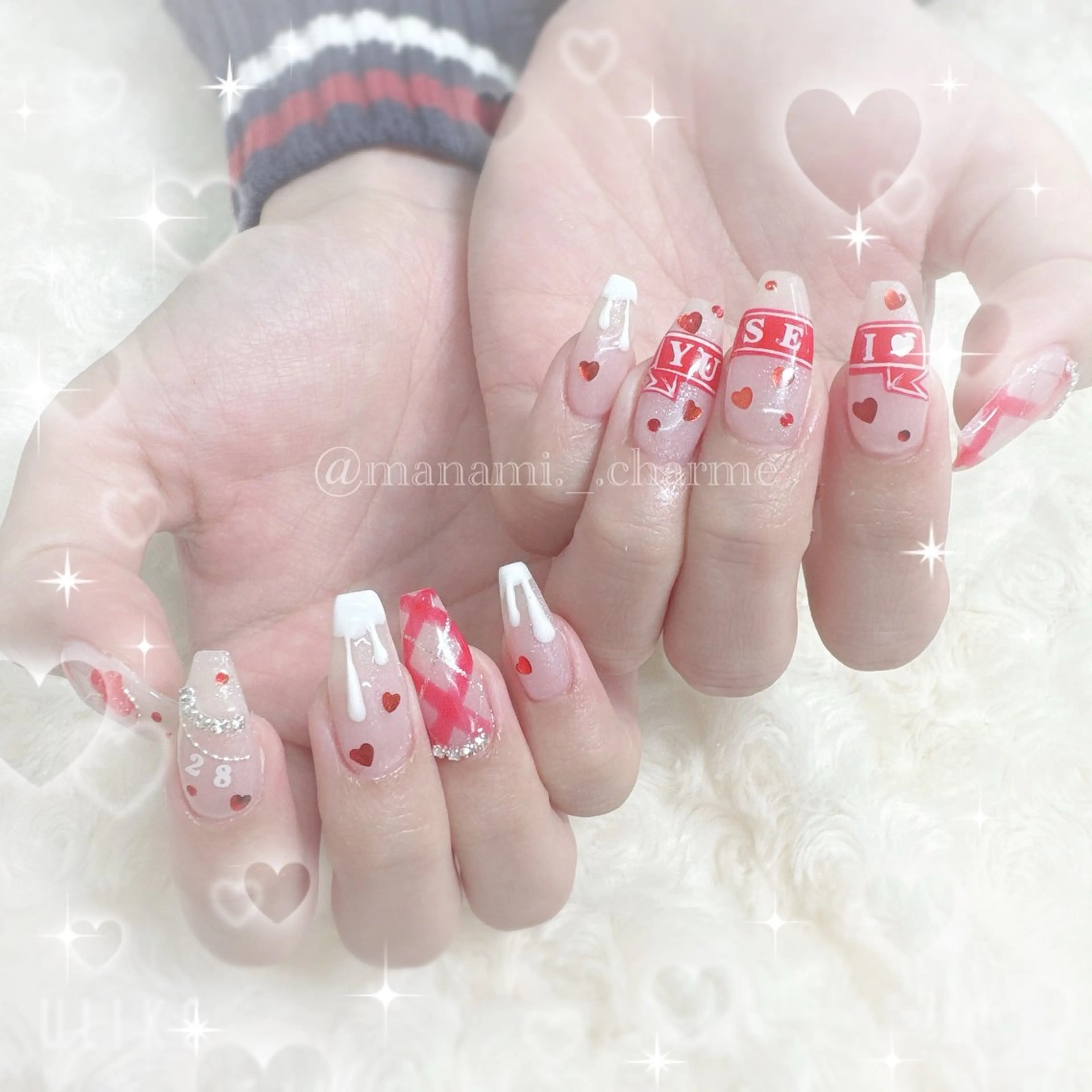 ネイル pourtoi 立川 manami⟡.·のネイルデザイン