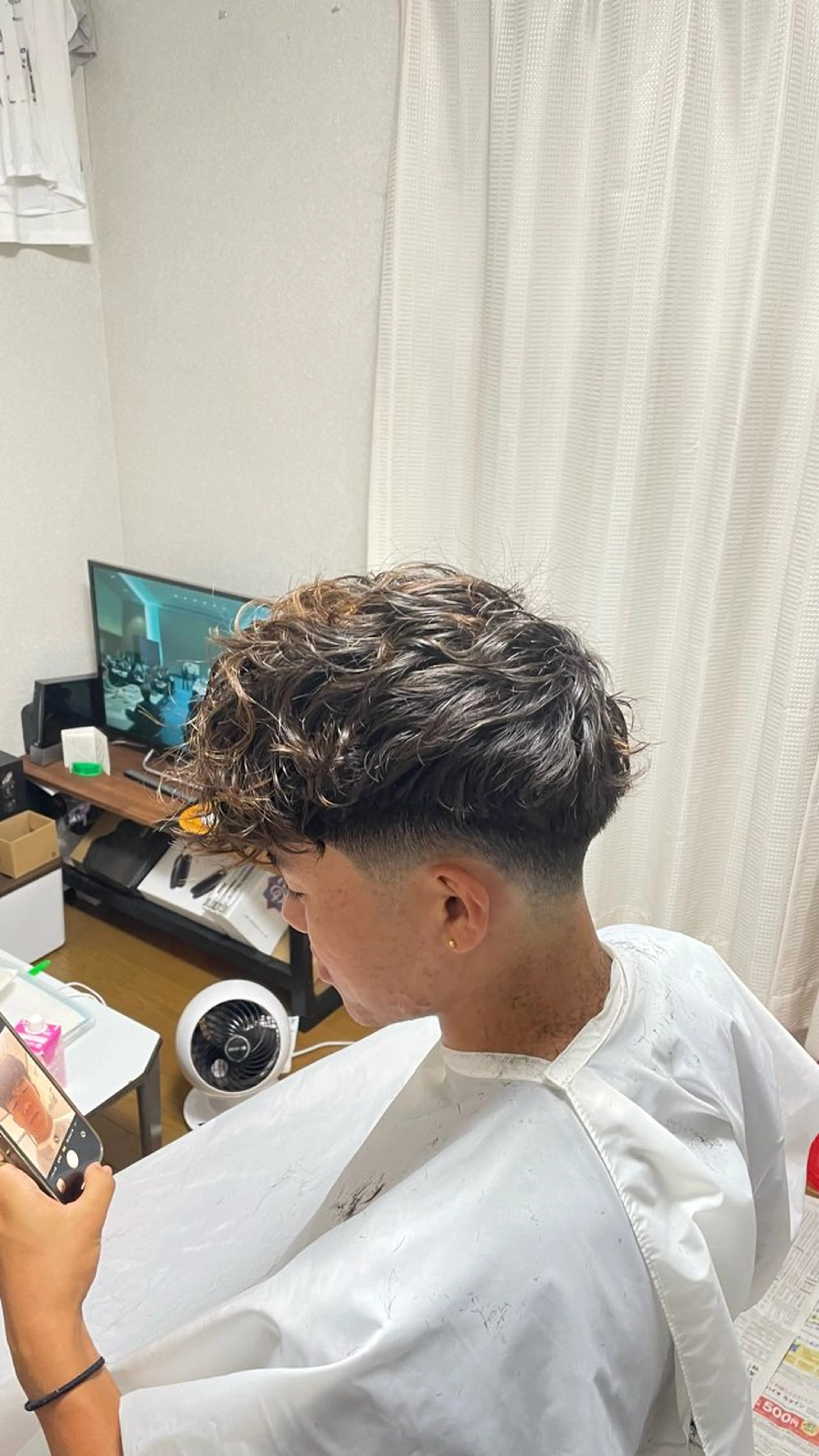 パーマ メンズ スペインカール Koyanagi Raikiのヘアスタイル