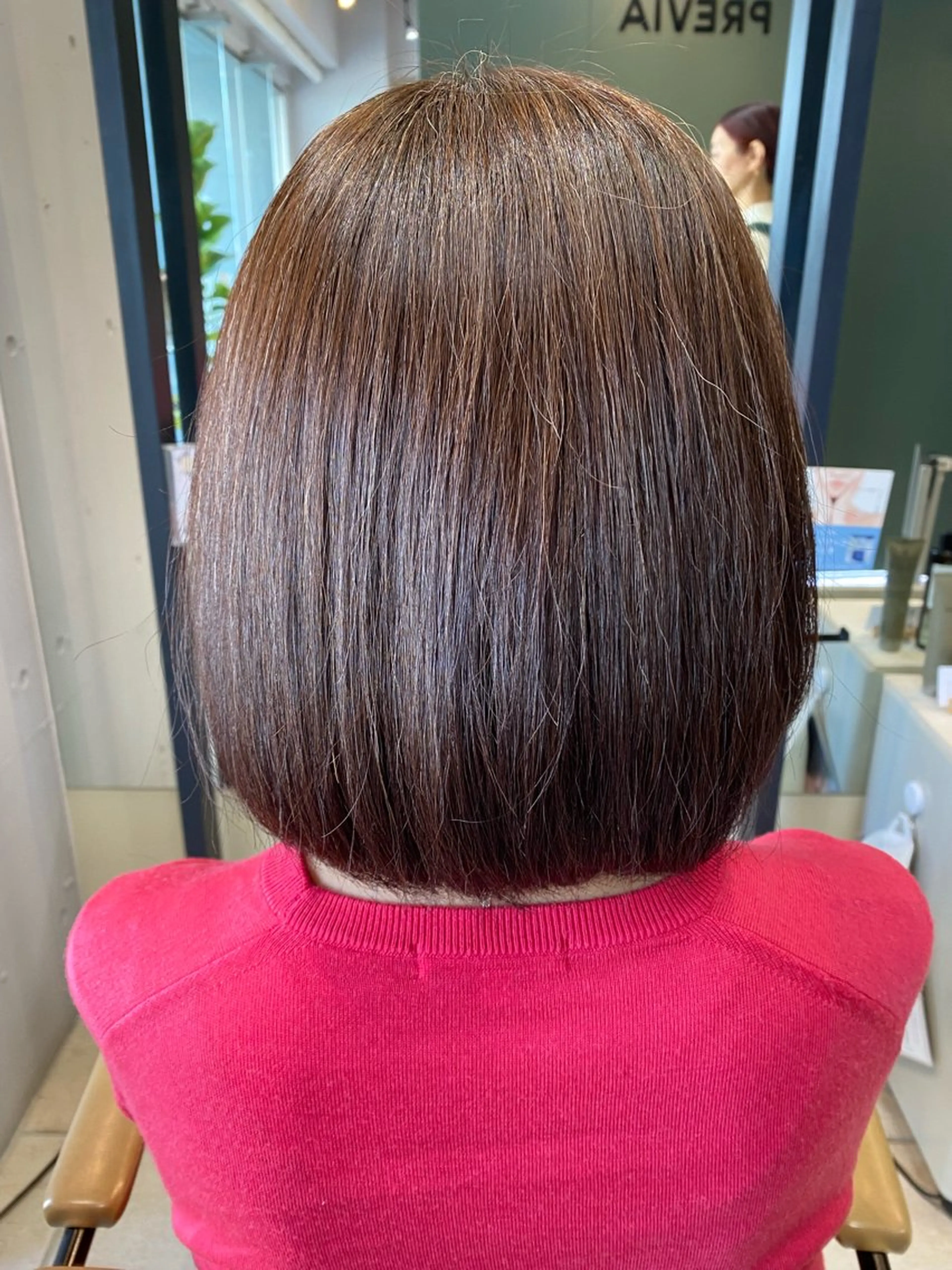 ミディアム カラー ブラウンカラー ピンクカラー ヘアカラー トリートメント PREVIA銀座渡辺 真矢のヘアスタイル