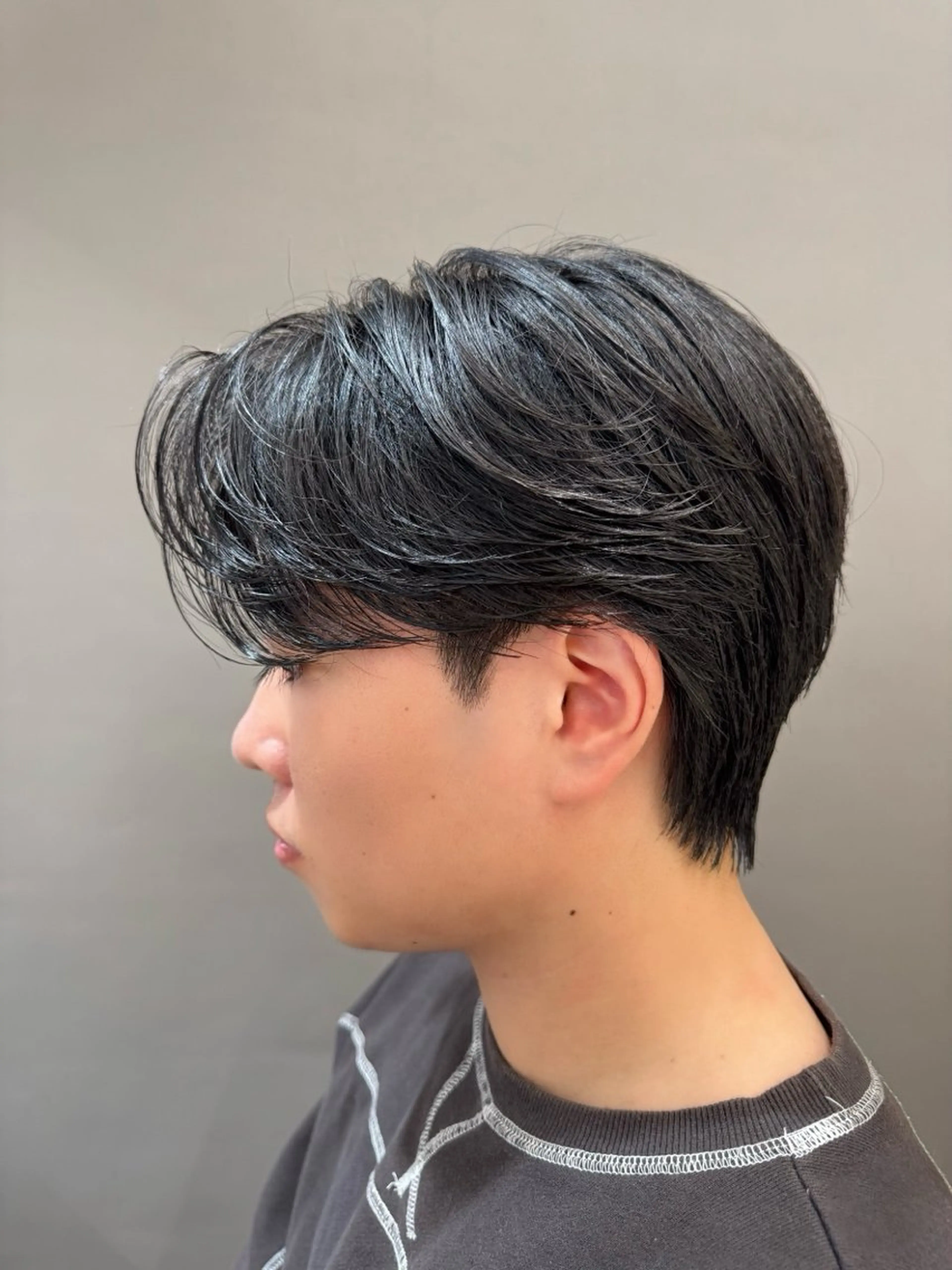 メンズ パーマ スパイキーショート/ センターパート/奈菜のヘアスタイル