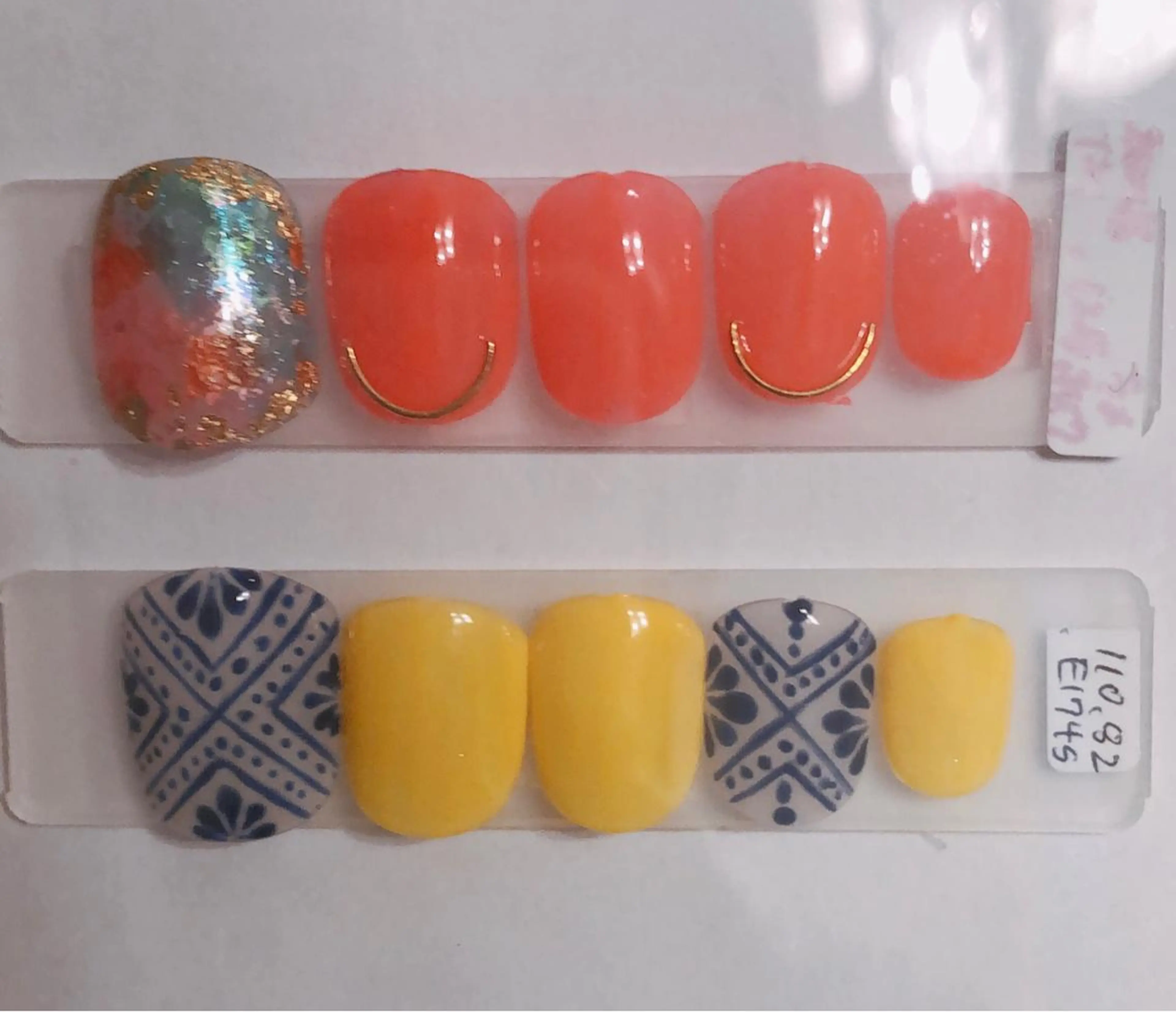 セミロング ネイル 長さ出し専門 nynaのネイルデザイン