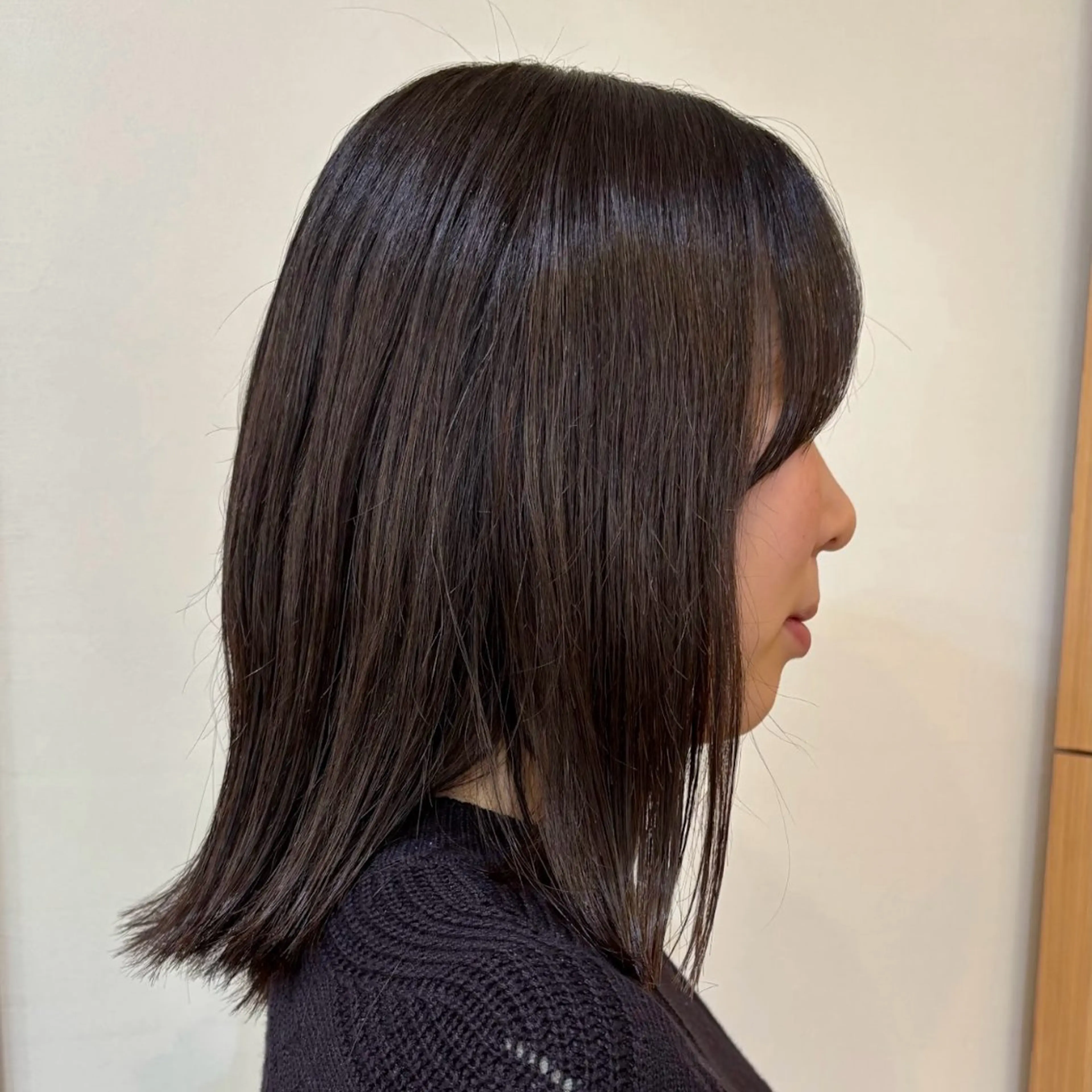 ミディアム 外ハネヘア 加藤 くるみのヘアスタイル