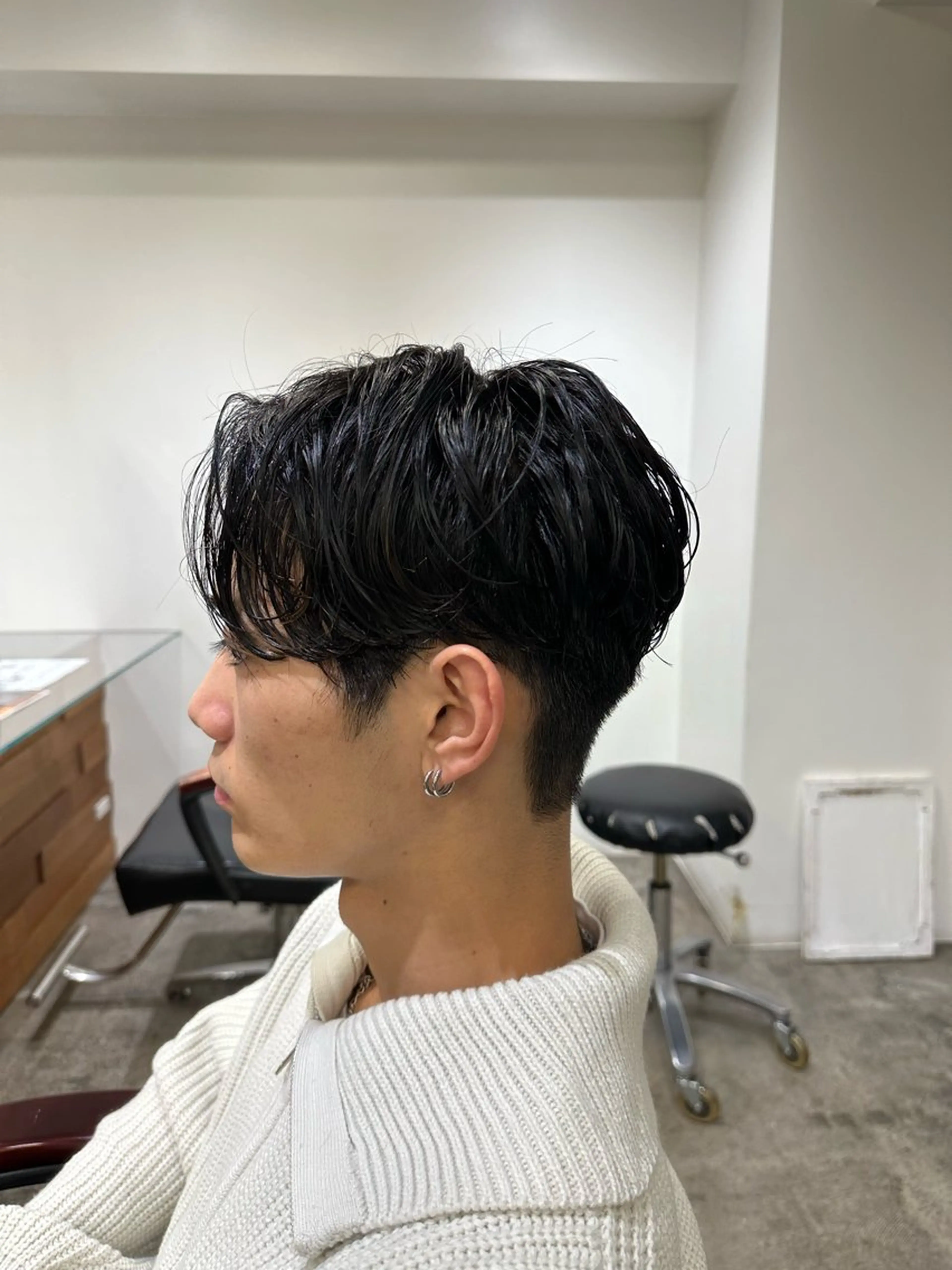 ショート パーマ メンズ ボブ/レイヤー/透明 感カラー/dai🌿のヘアスタイル