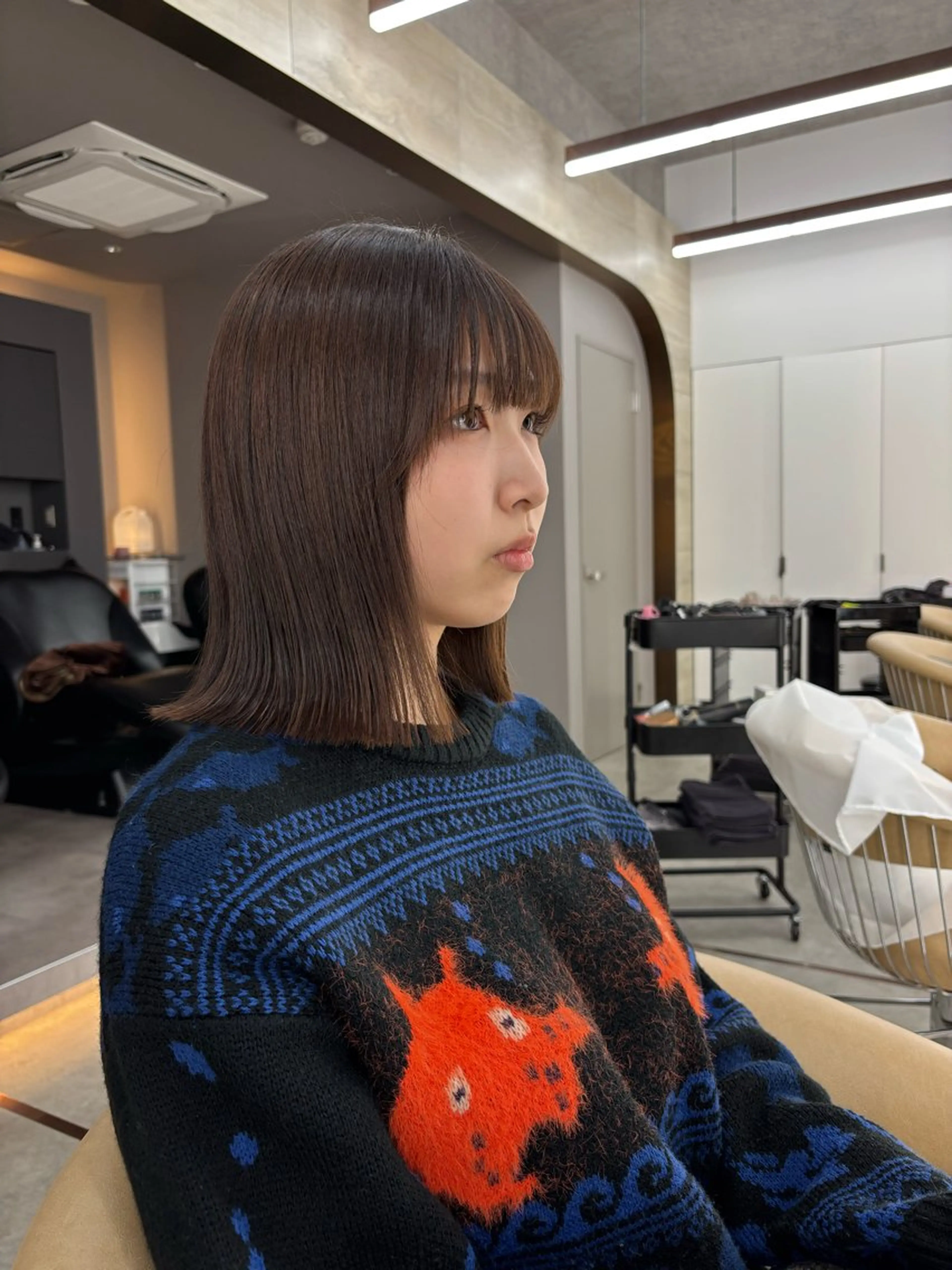 ミディアム カット トリートメント 垢抜けトレンド レイヤー🩵廣戸楓のヘアスタイル